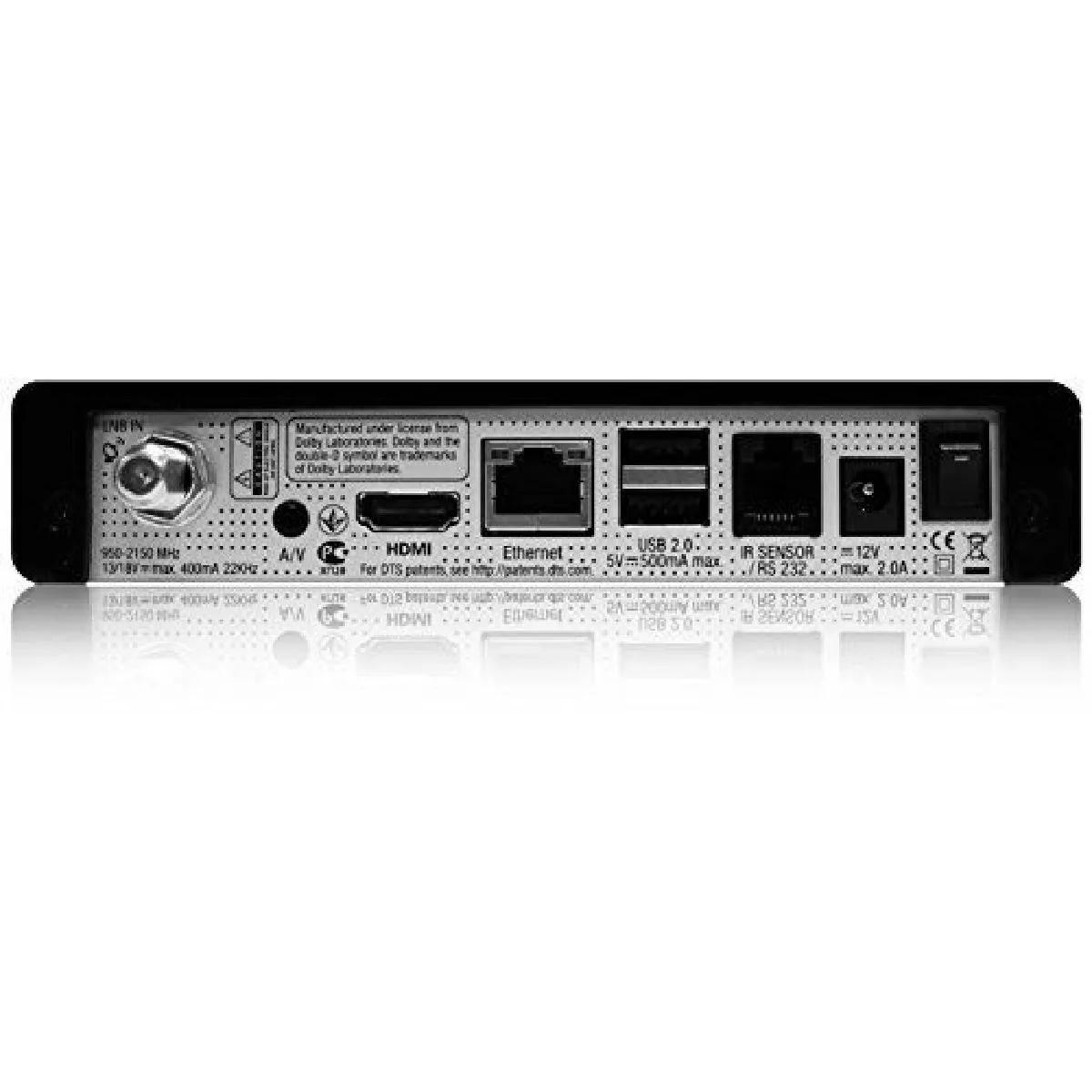GENERIQUE VU+ ZERO 1x DVB-S2 Linux R&eacute;cepteur Full HD 1080p, Noir