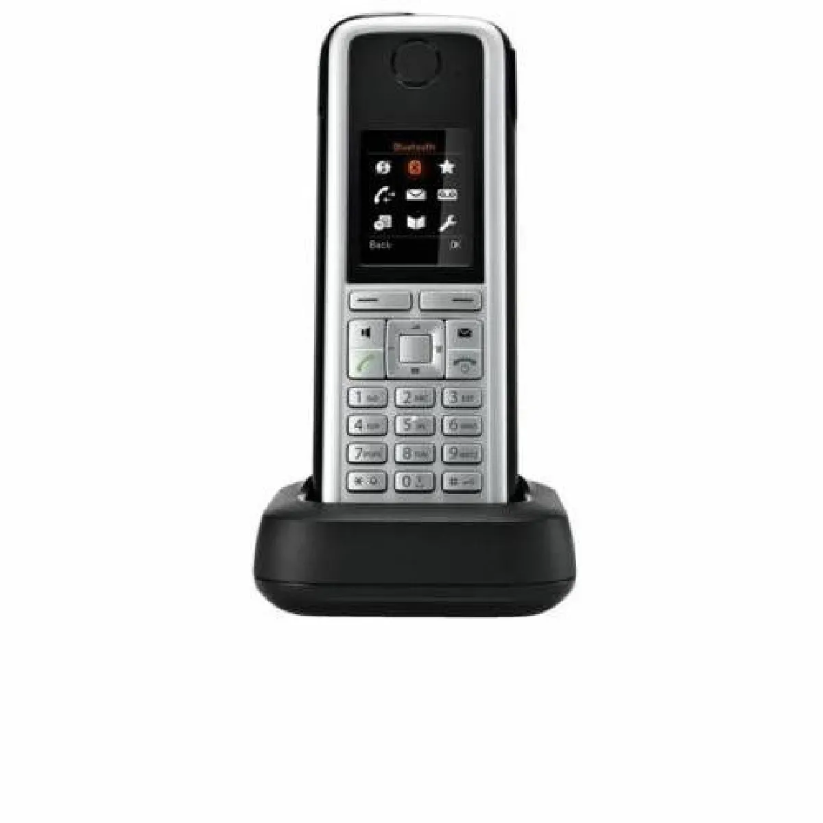 Générique Noir/Argent Téléphone Fixe Sans Fil - Et