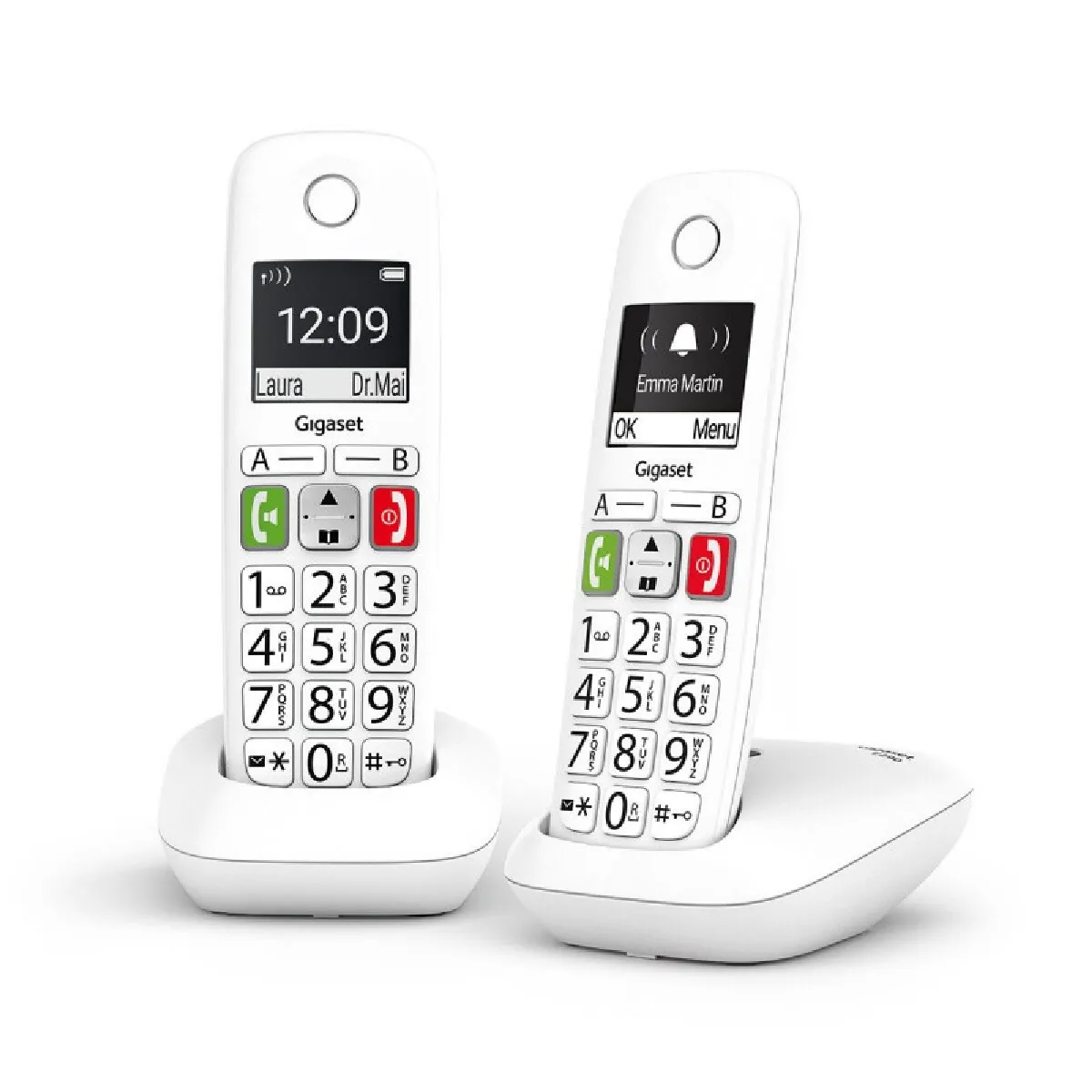 GIGASET  t&eacute;l&eacute;phone fixe sans fil senior - Blanc