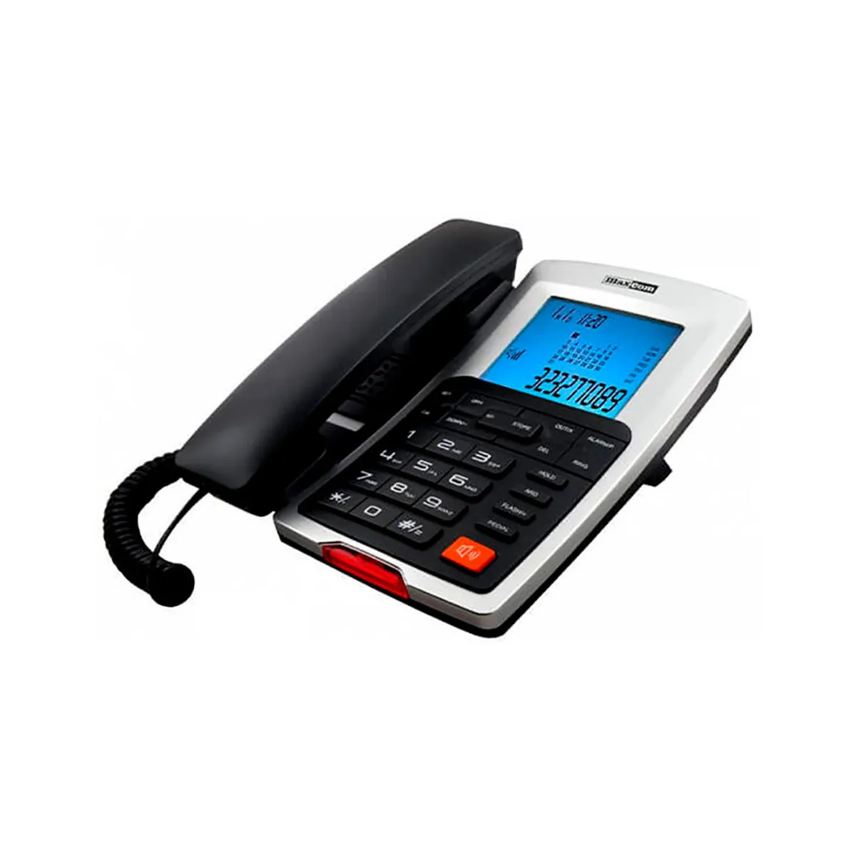 Maxcom Noir/Blanc Téléphone Fixe Filaire - Et