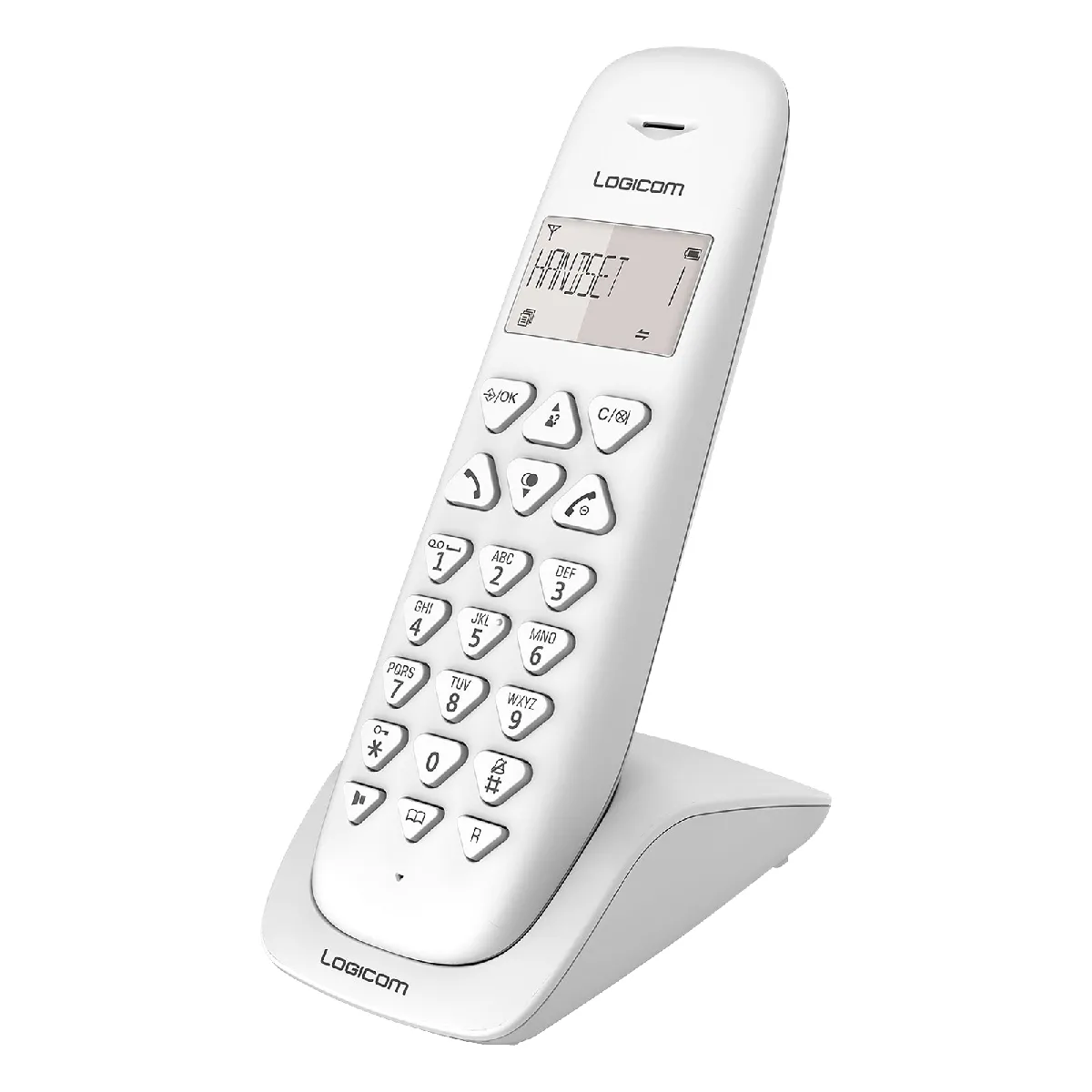LOGICOM  t&eacute;l&eacute;phone fixe sans fil - Blanc