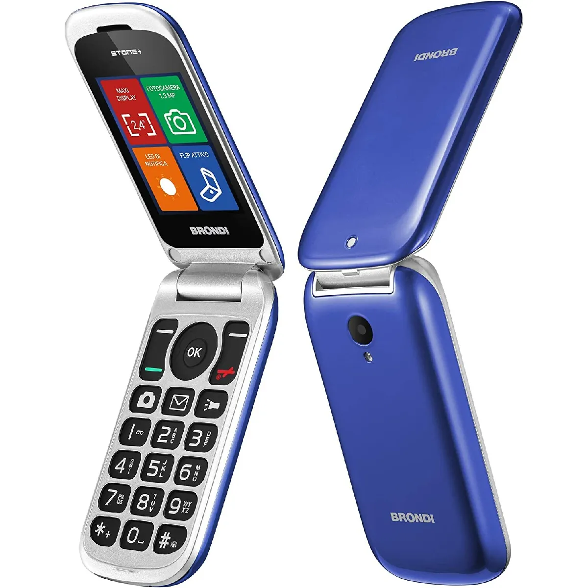 Brondi Bleu Téléphone Portable