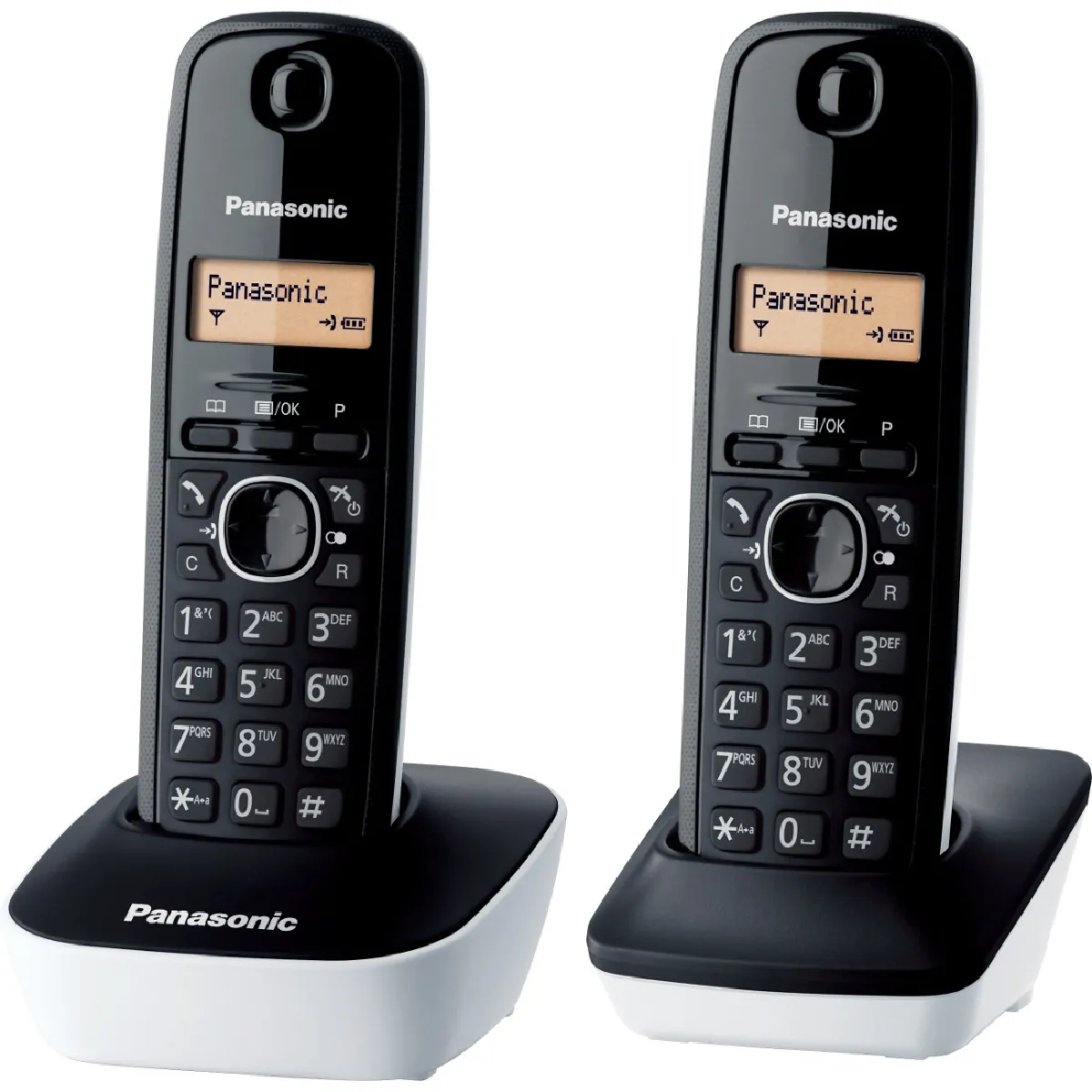 Panasonic KX TG1612FRW Téléphone Duo sans fil DECT sans répondeur - vue 3