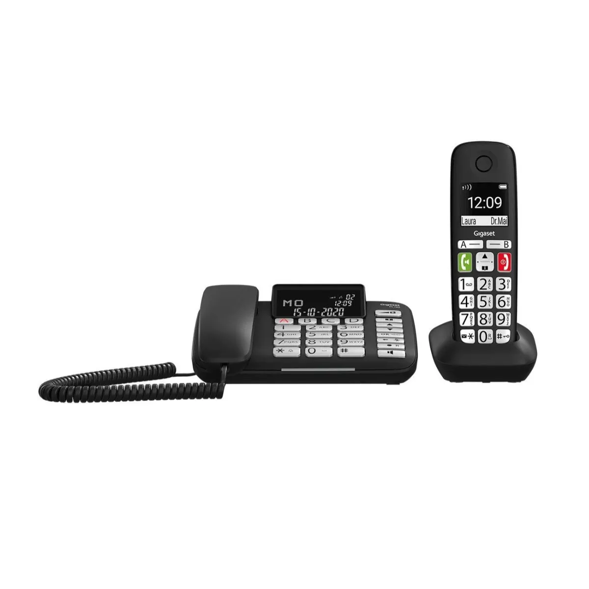GIGASET  t&eacute;l&eacute;phone fixe sans fil - Noir