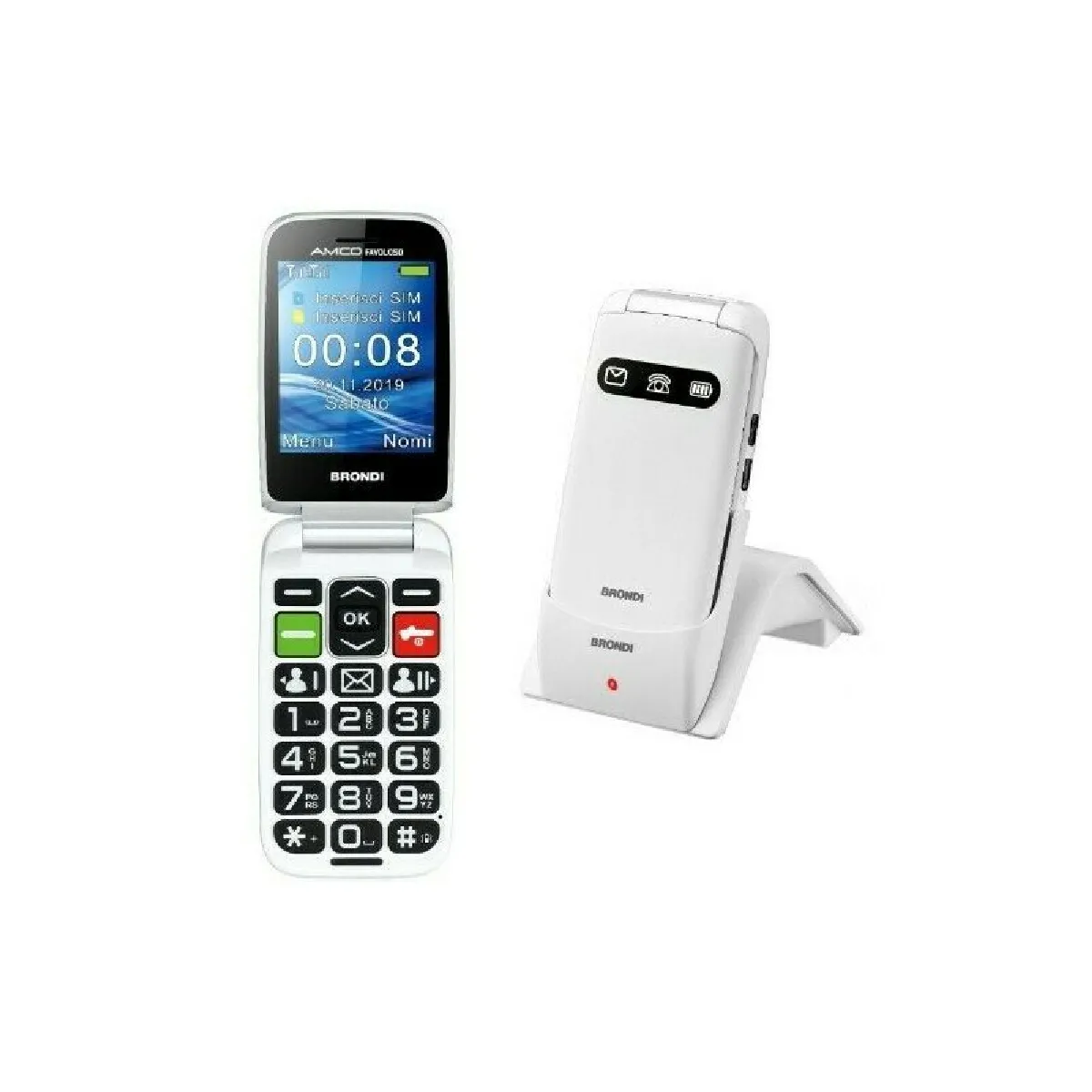 Brondi Blanc Téléphone Portable