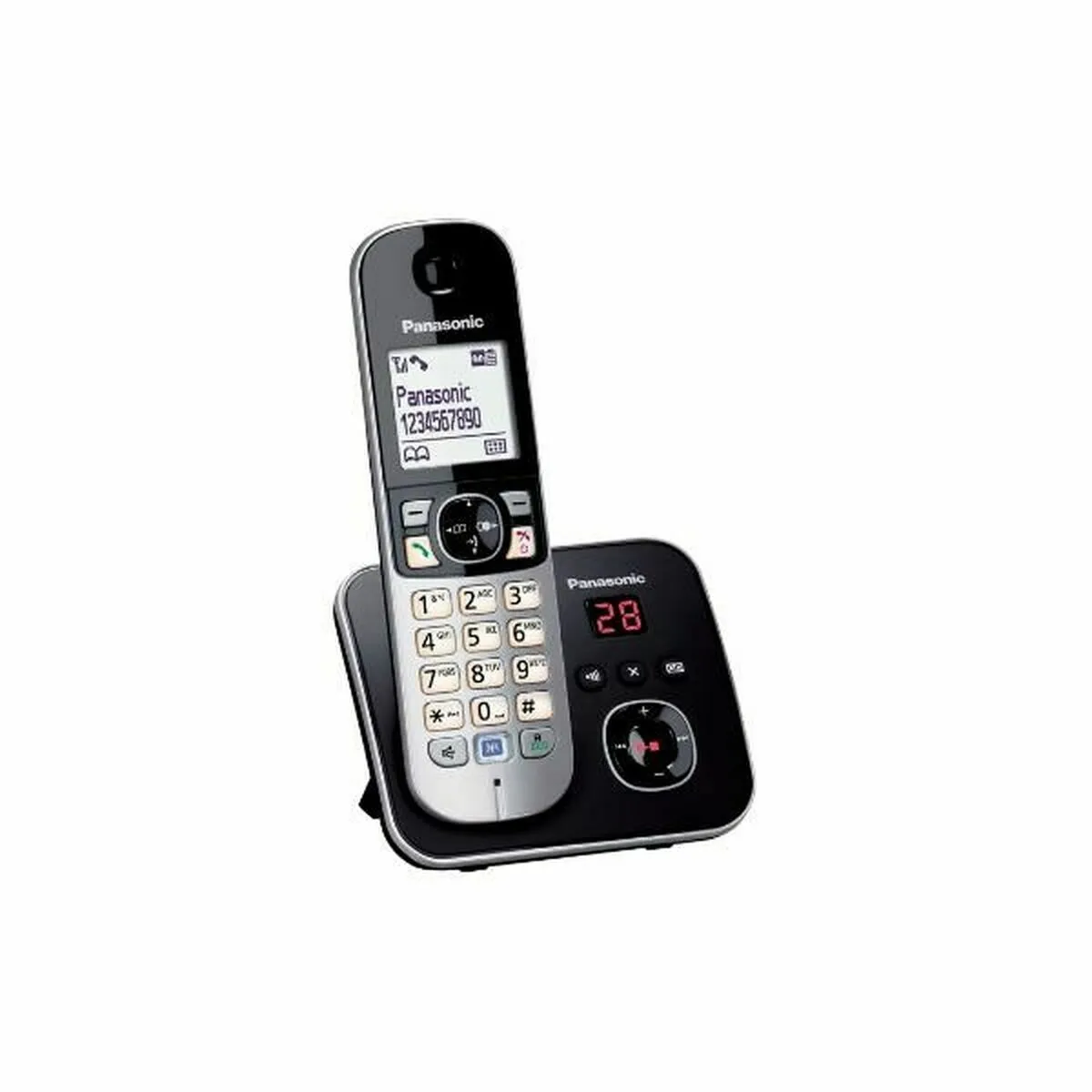 Téléphone sans fil avec répondeur Panasonic KX TG6821 ID dappelant 40 sonneries