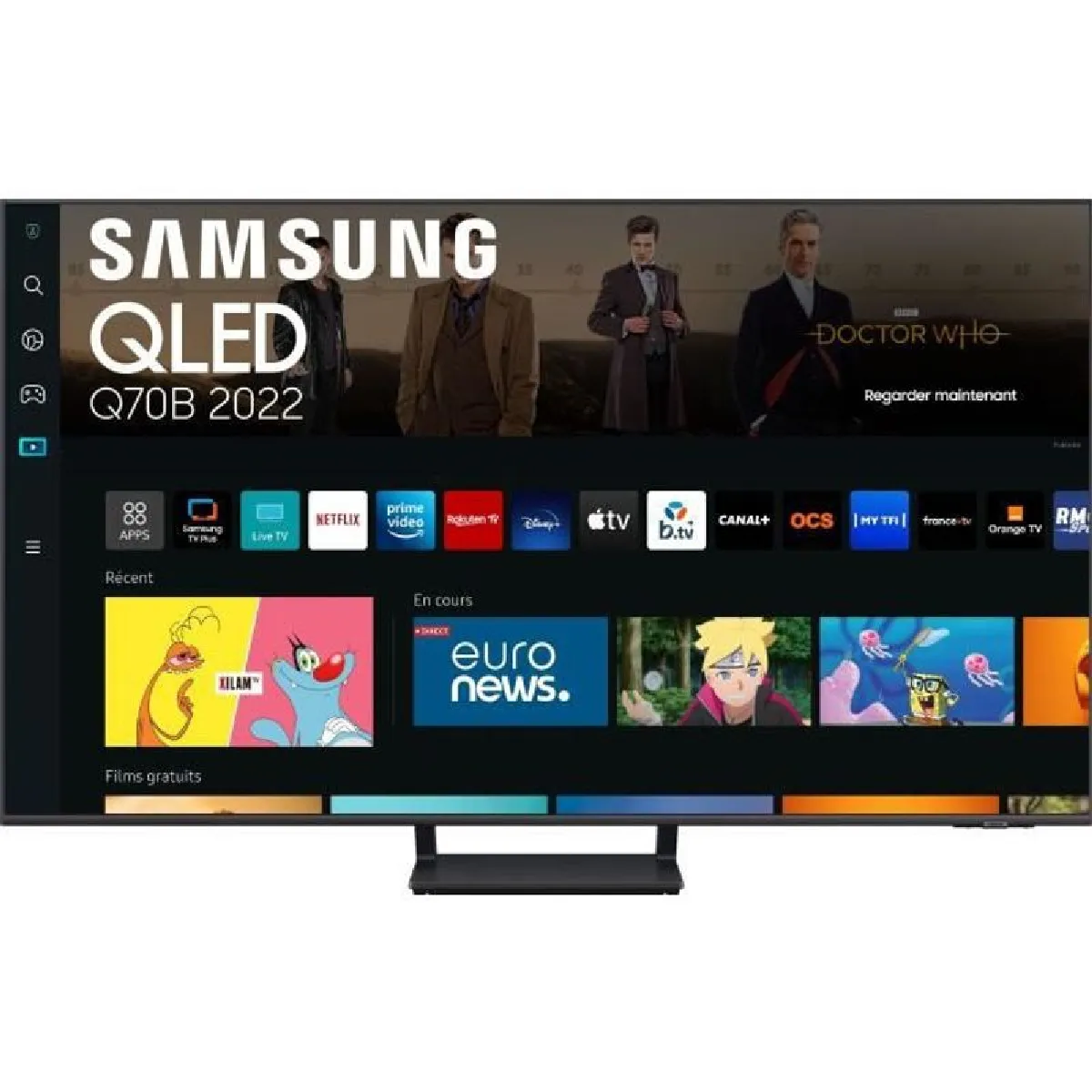 SAMSUNG 55Q70C TV QLED 55 138 cm 4K UHD 120Hz Gaming Hub Smart TV 4xHDMI 2.1 - vue 5