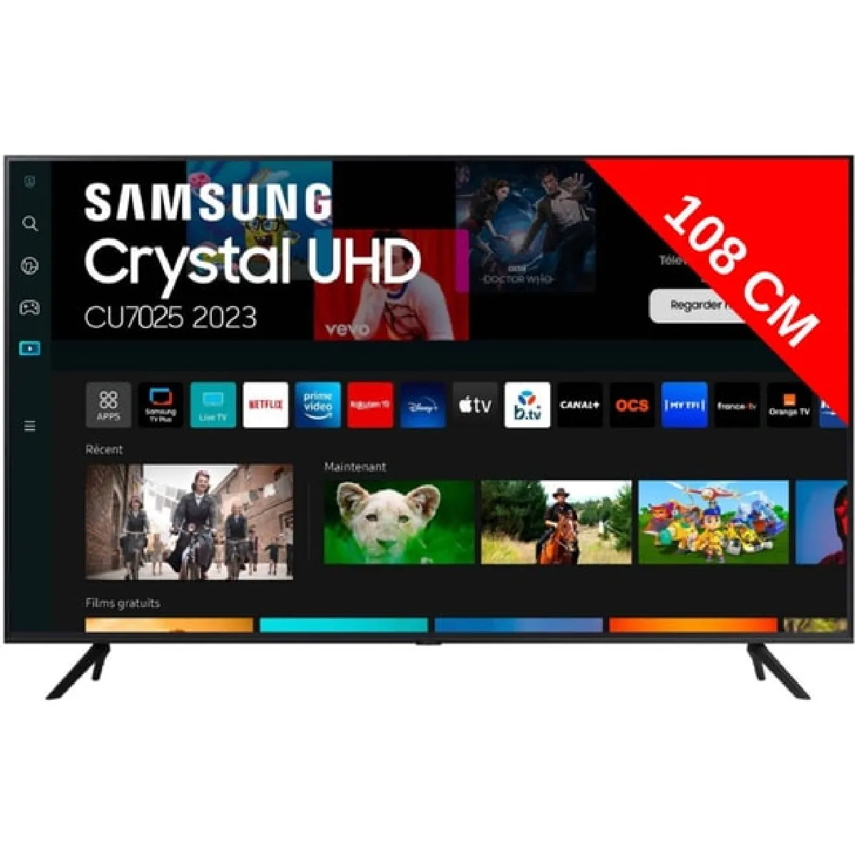 Tv Led 4k 43'' 108 Cm 43cu7025 Samsung