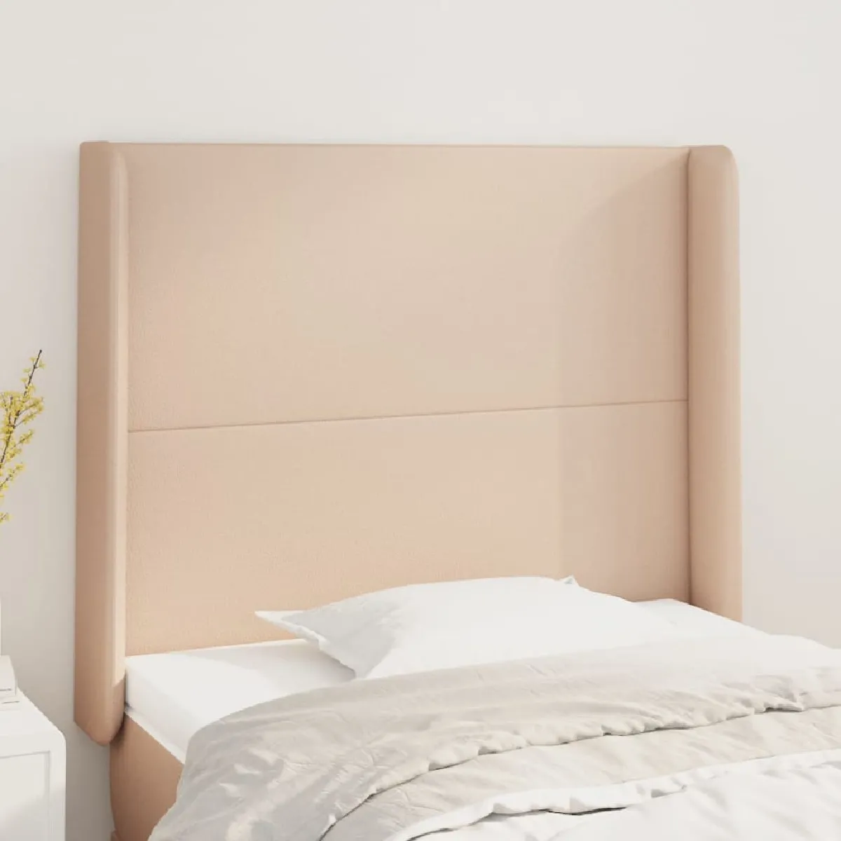 vidaXL Tête de lit avec oreilles Cappuccino 83x23x118128 cm - vue 9