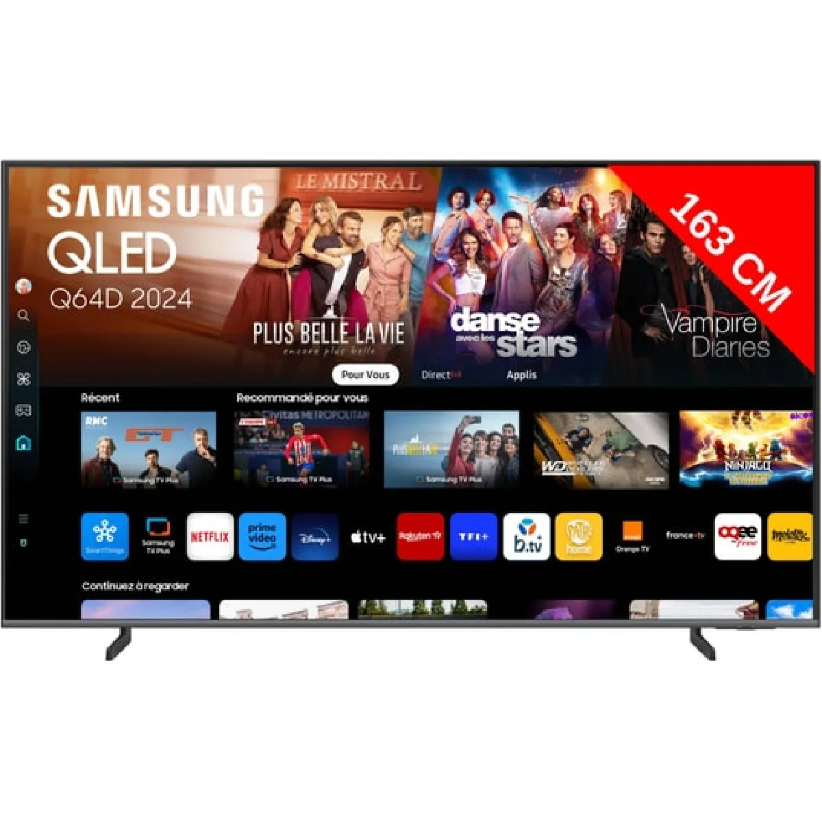 SAMSUNG Téléviseur 65 pouces UHD 4K TQ65Q64DAUXXC - vue 6