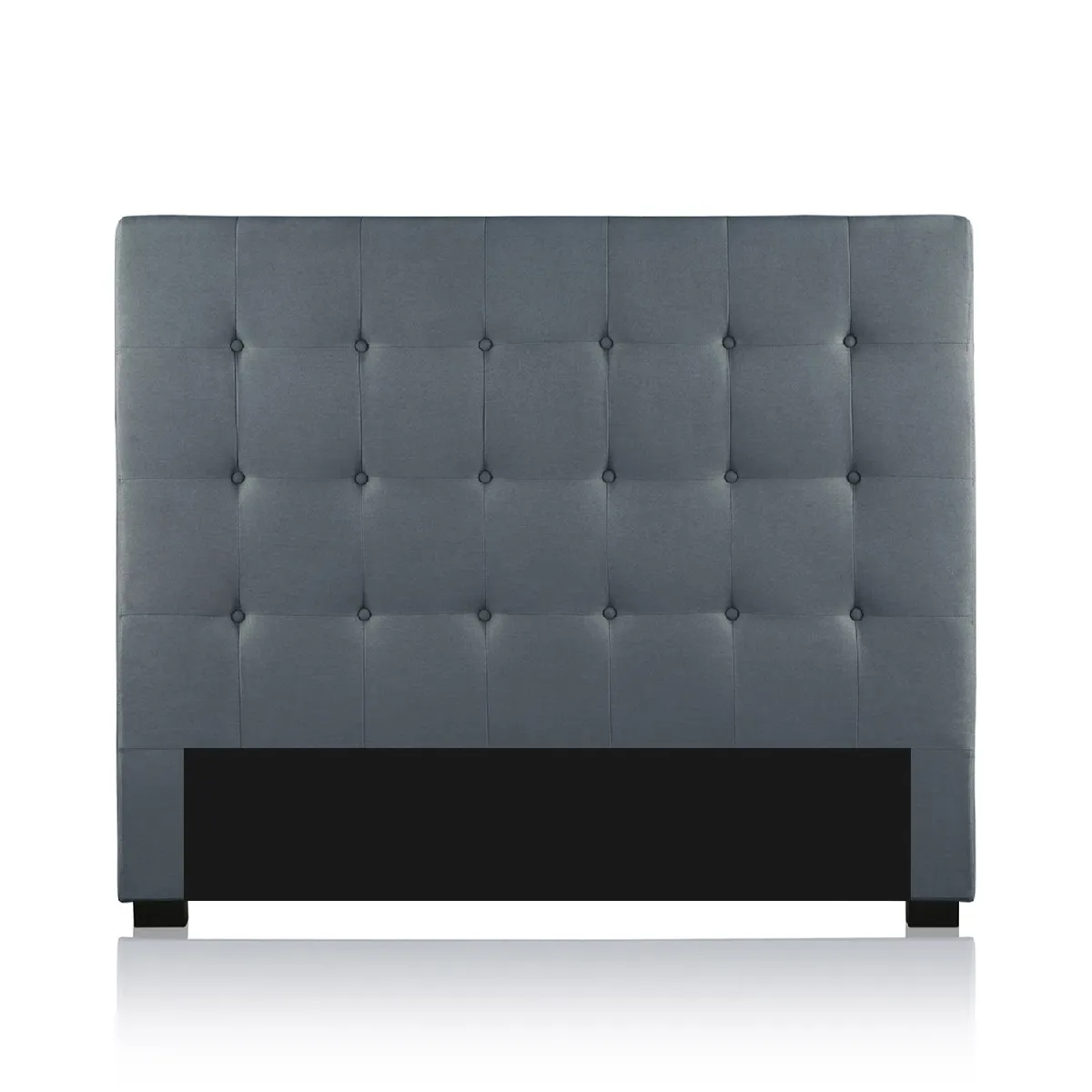 INTENSE DECO T&ecirc;te de lit capitonn&eacute;e Premium - Gris 140cm