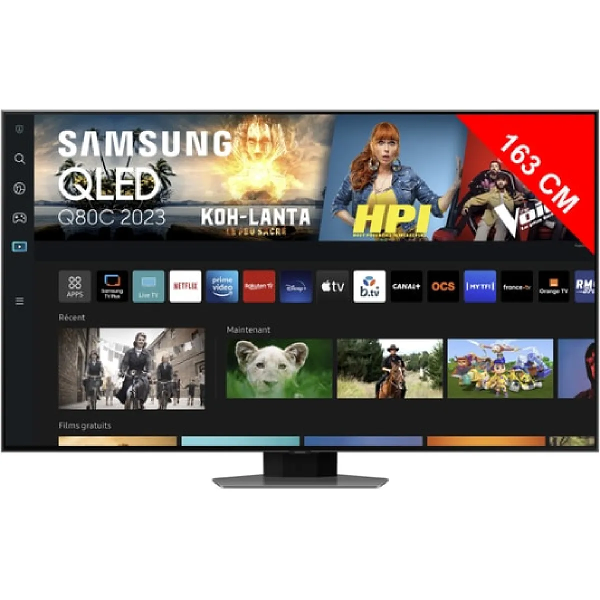 Samsung TQ65Q80CAT 165 1 cm 65 4K Ultra HD Smart TV Wifi - vue 2
