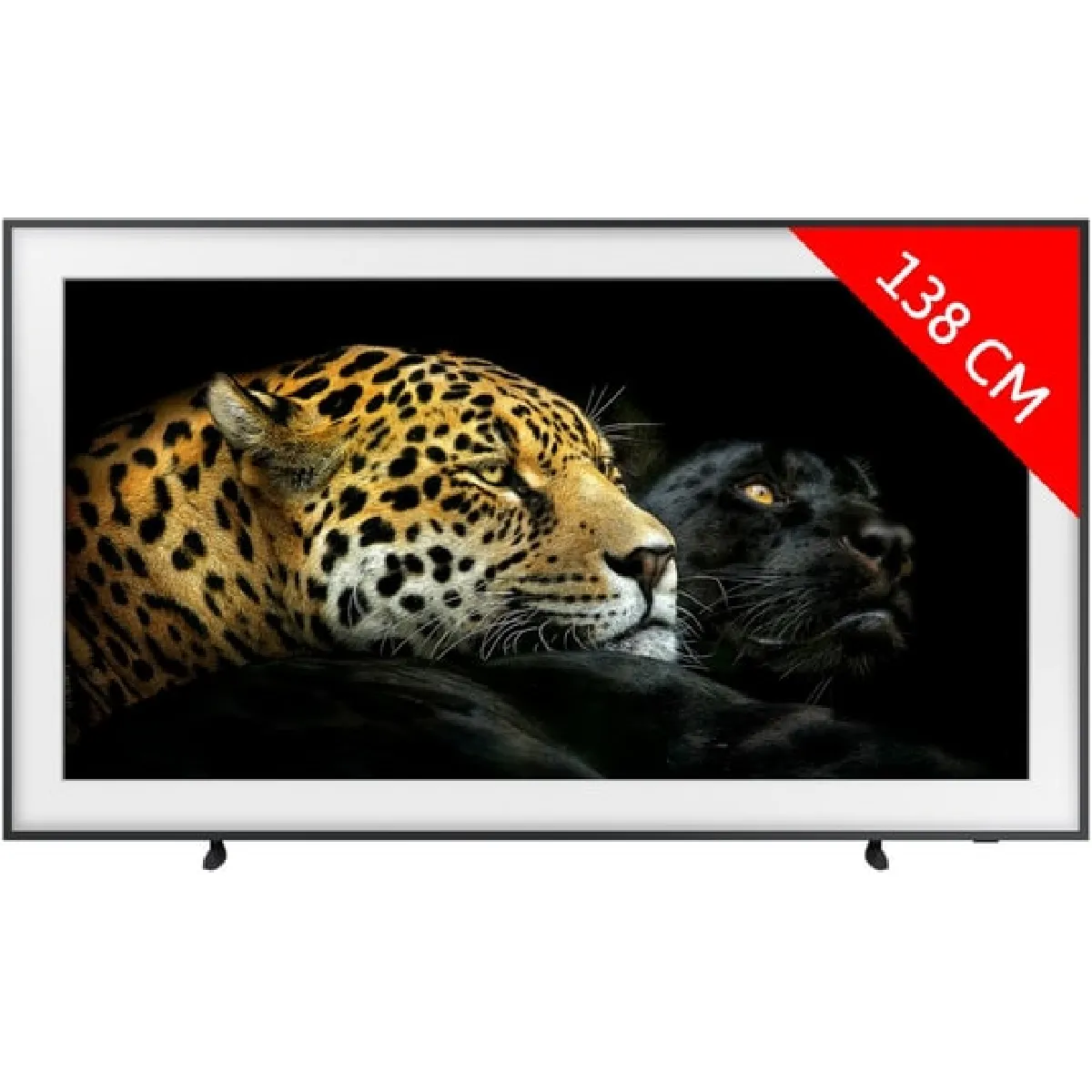 Téléviseur Samsung The Frame 55 pouces QLED 4K UHD noir écran design cadre art - Image 4