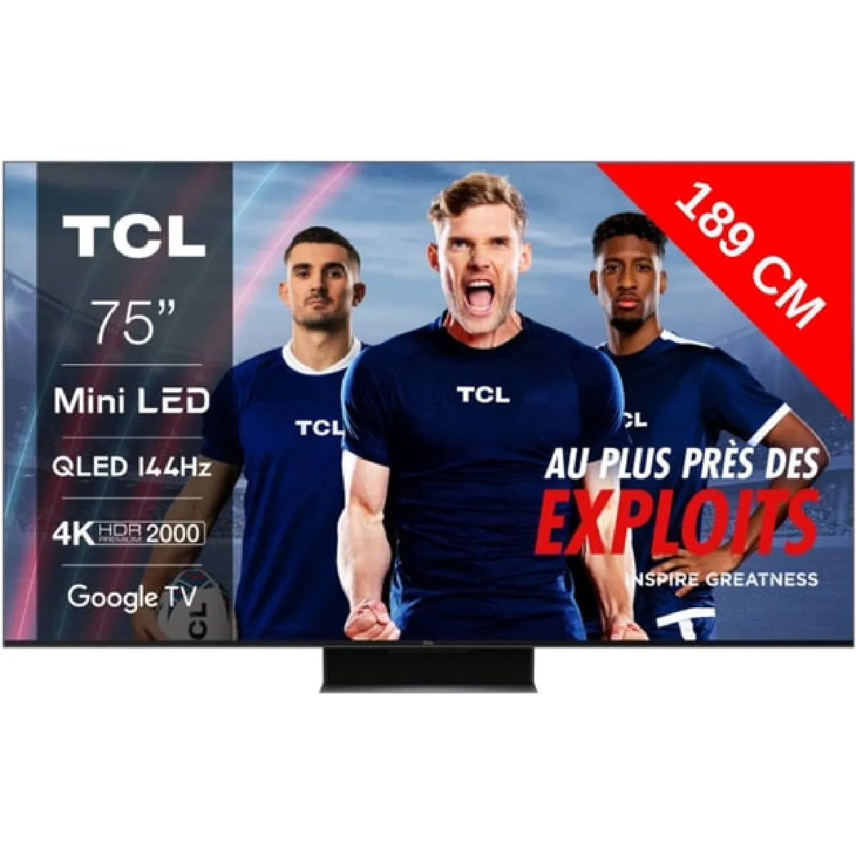 TCL 75C849 TV 75 4K QLED MiniLED 144Hz avec Google TV et système sonore Onkyo 2.1 - vue 10