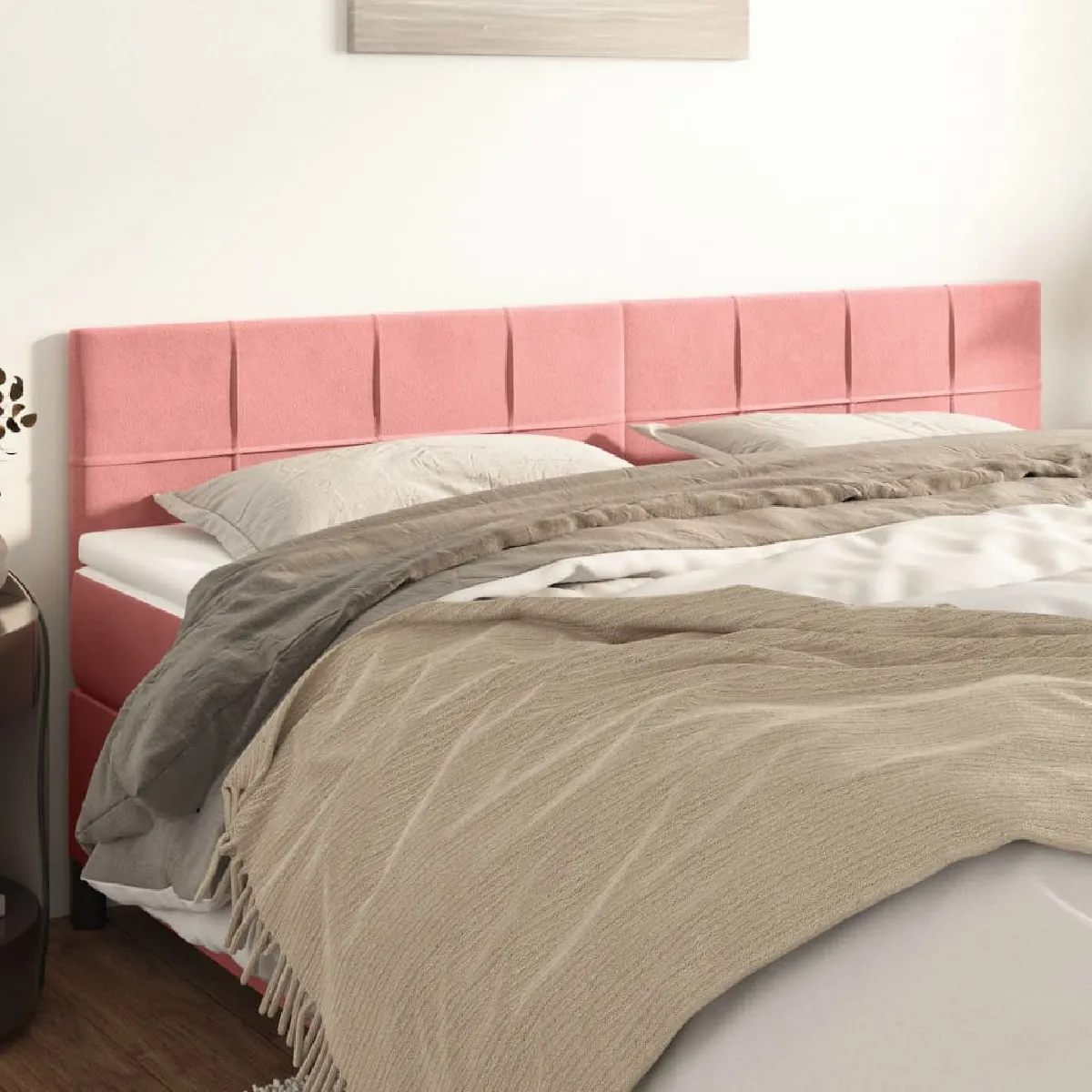 vidaXL Têtes de lit 2 pcs - Rose