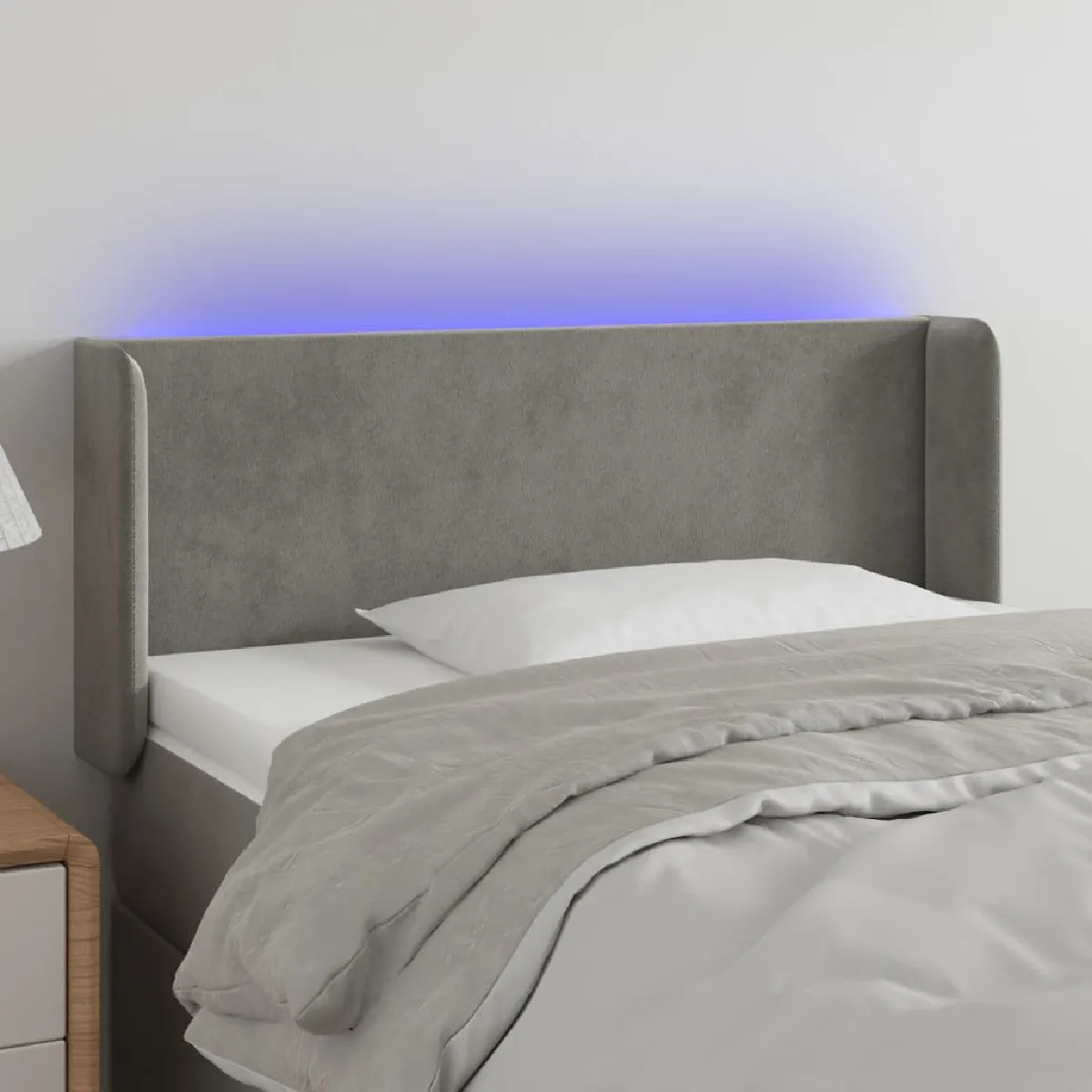 vidaXL Tête de lit LED velours - vue 2