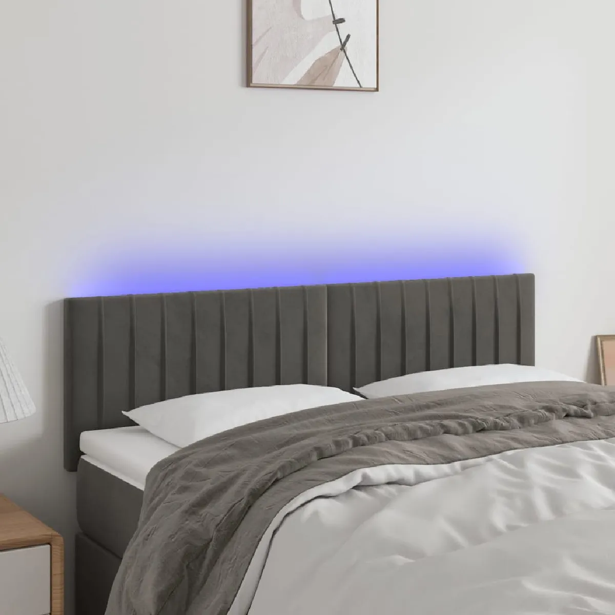 vidaXL Tête de lit à LED 144 cm