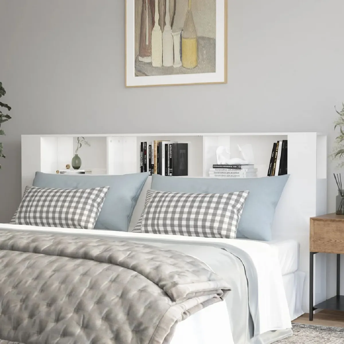 vidaXL Armoire de tête de lit - vue 3