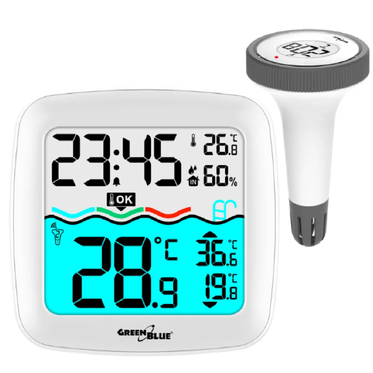 Greenblue Thermomètre De Piscine