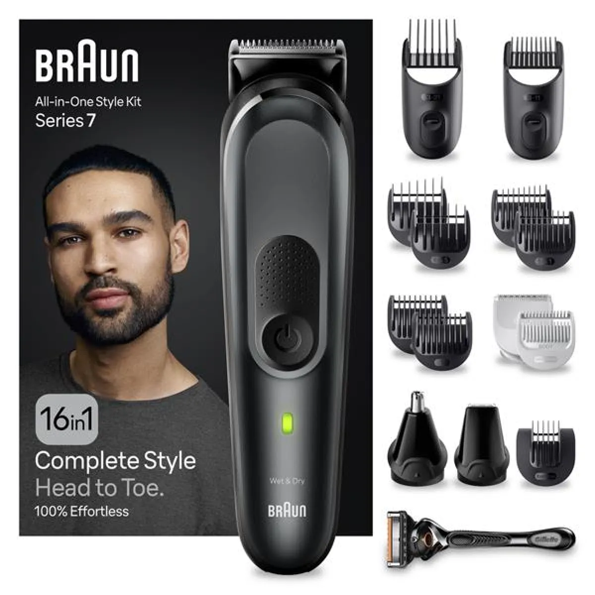 BRAUN Tondeuse usages 16 en 1 Série 7 MGK7470 - vue 2