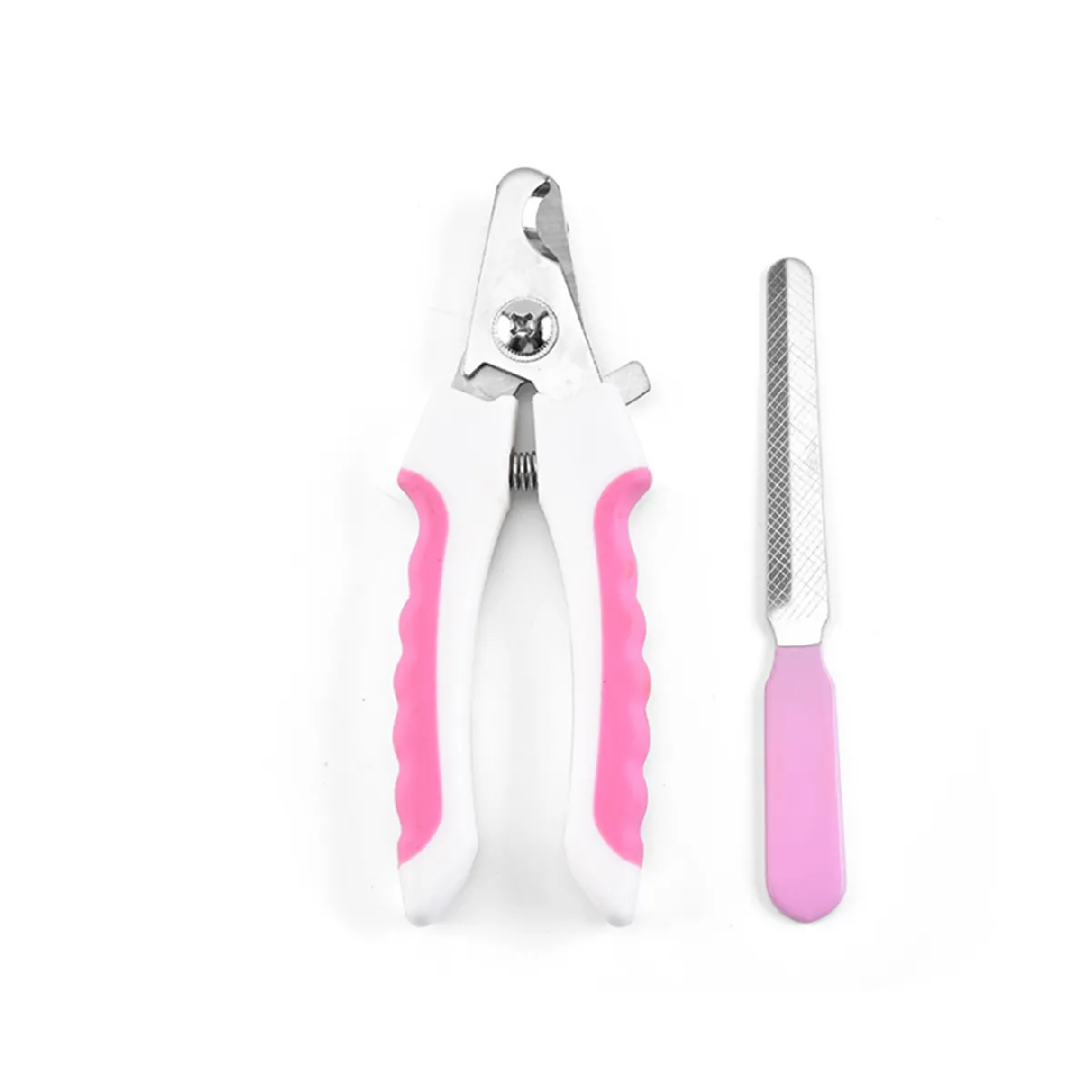 Meilleurs prix pour YP Select Ciseaux à ongles pour animaux de compagnie avec lime, chat et chien Ciseaux à ongles en acier inoxydable rose blanc