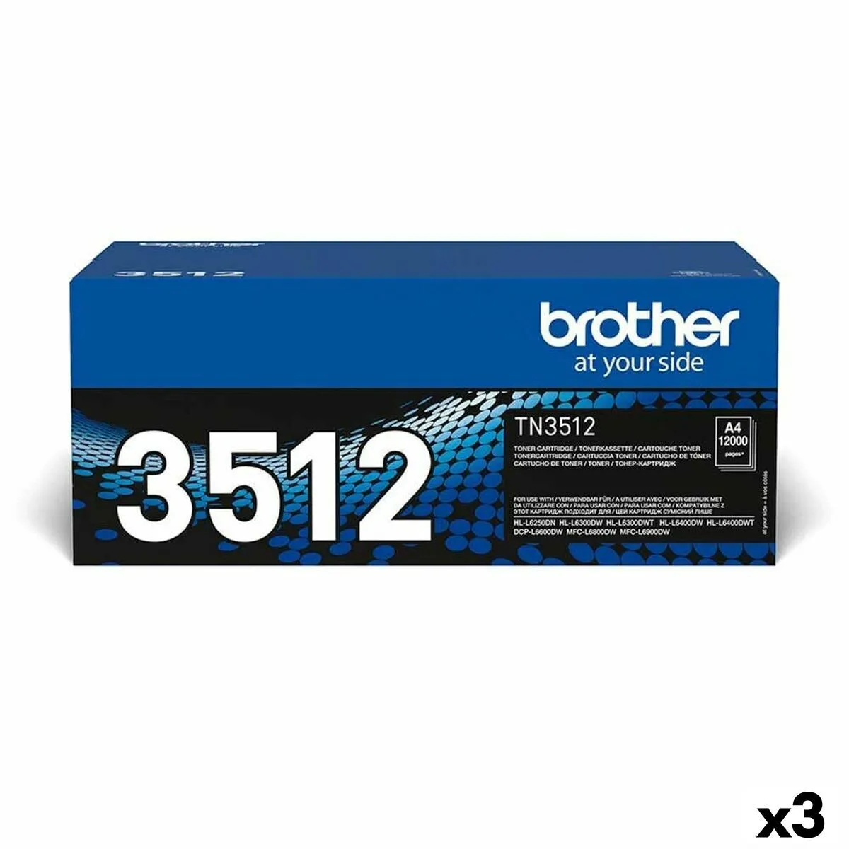 BROTHER  TN3512 Noir (3 Unit&eacute;s)