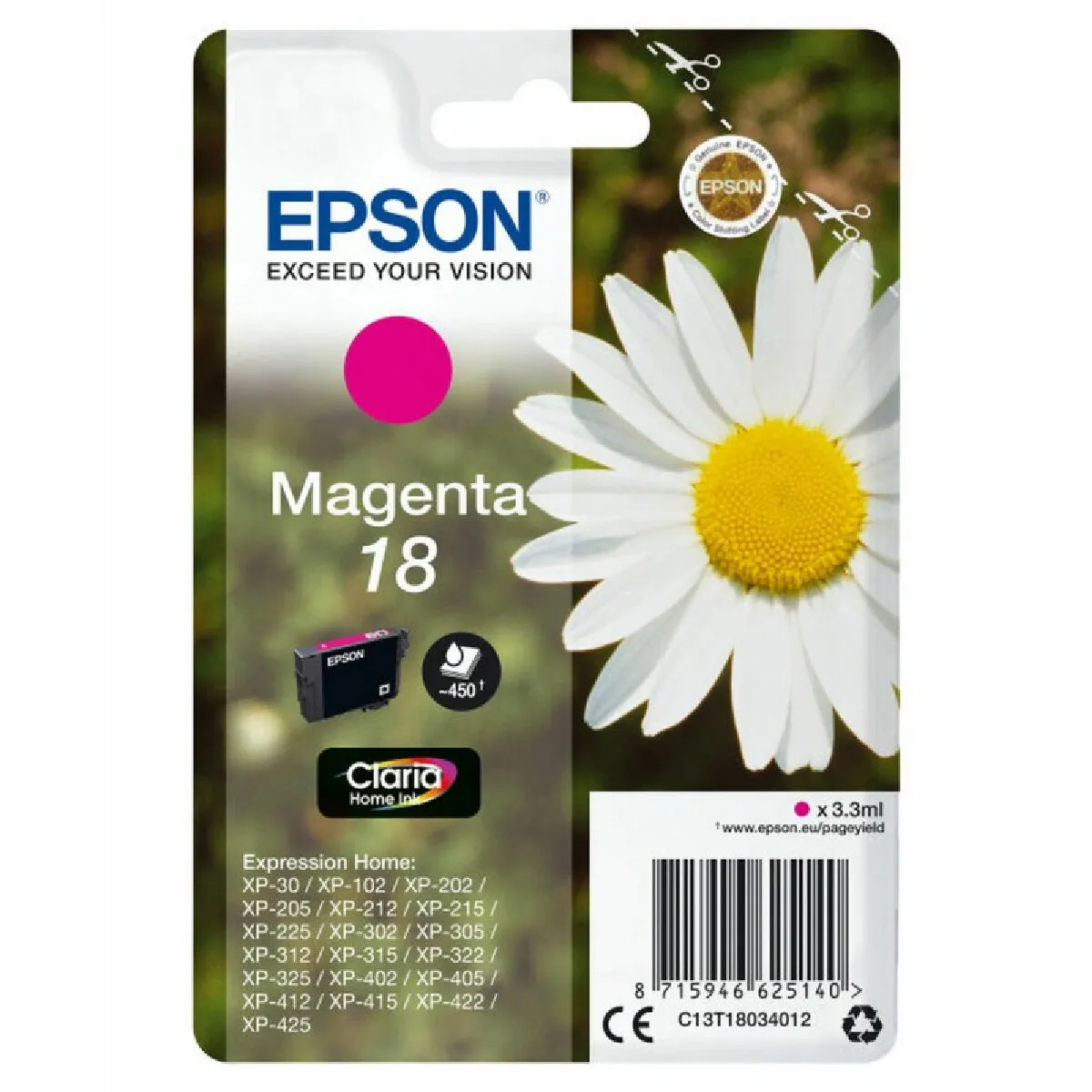 Epson Cartucho 18 - vue 1