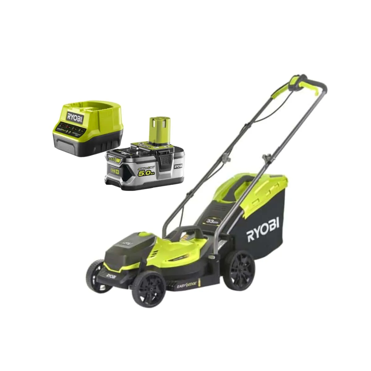 Ryobi Tondeuse poussée 18V Pack avec batterie et chargeur