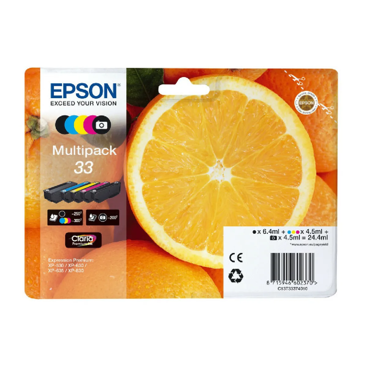 Cartouche D'encre T3337 + Couleur Epson Le Pack De Cartouches D'encre - vue 2