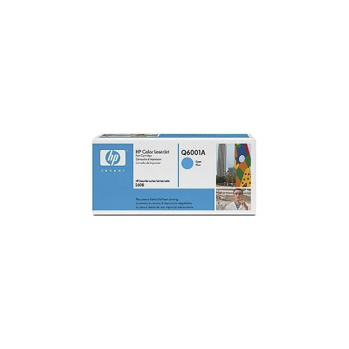 HP Toner Q6001A Cyan LaserJet 2600 - vue 1