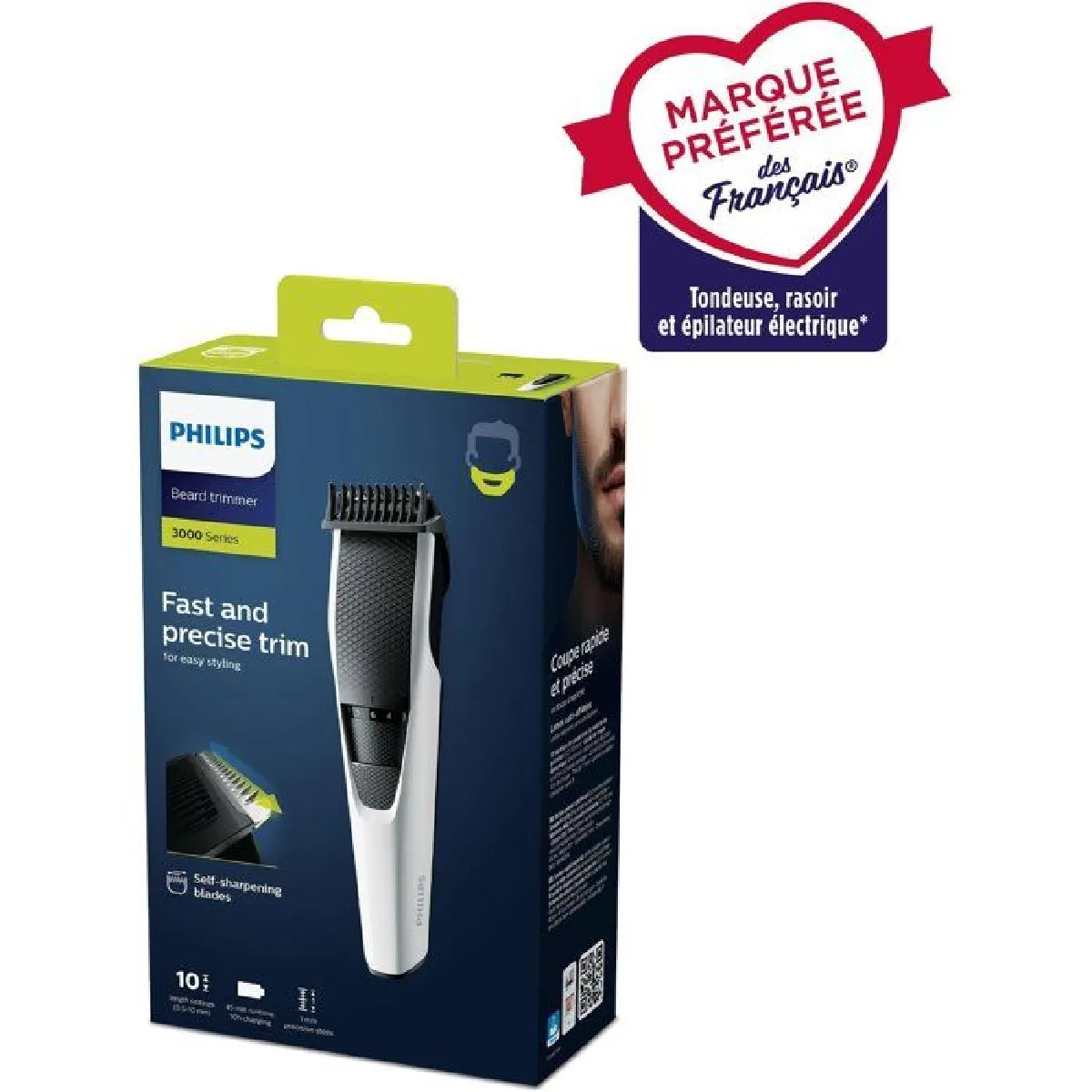Tondeuse à Barbe PHILIPS BT3206/14 – Technologie Lift & Trim, 10 Longueurs - vue 5