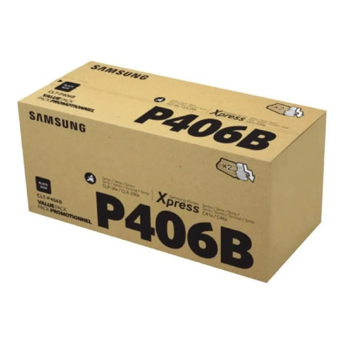 Samsung CLT P406B Pack de 2 Toners Noirs