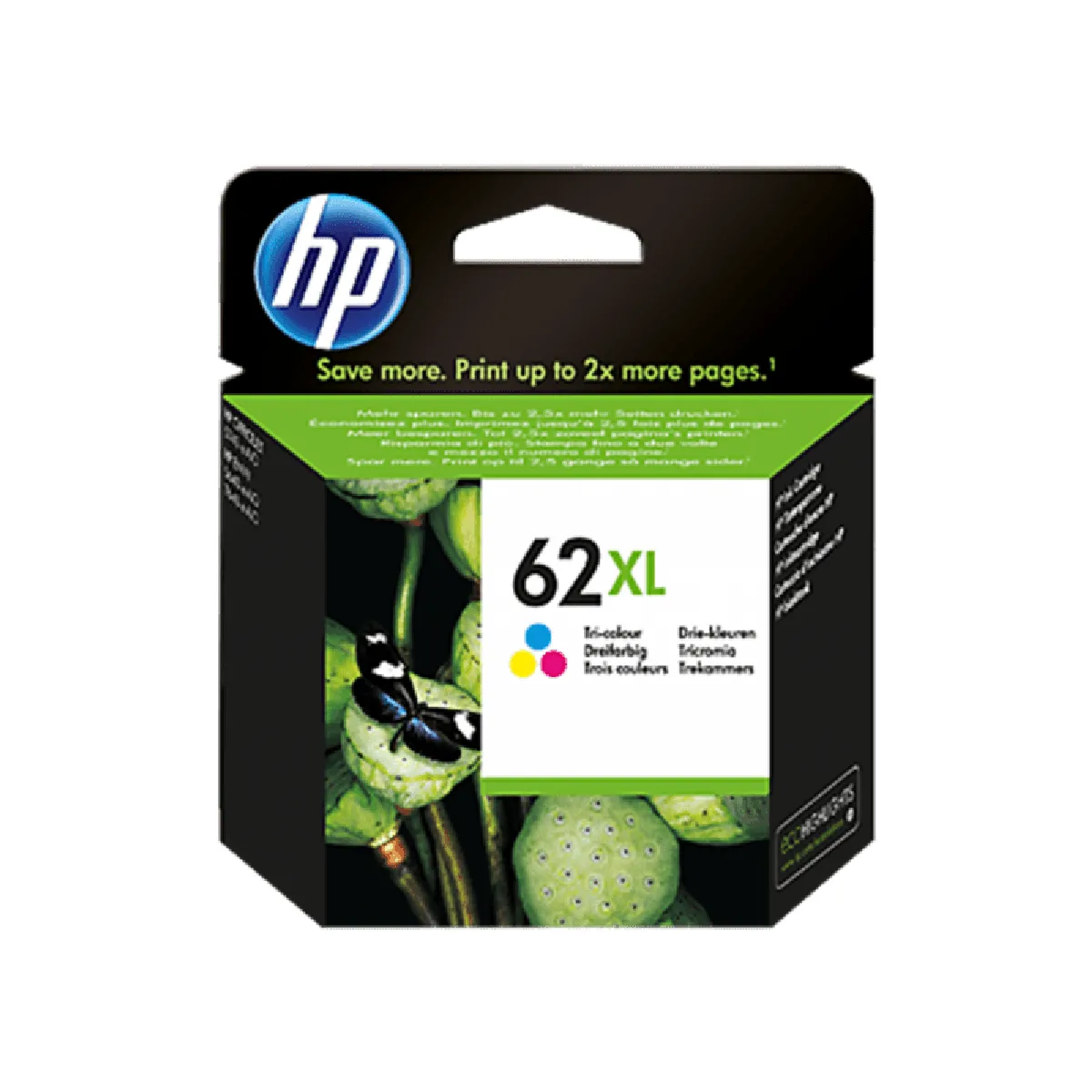 HP Cartouche d'encre couleur Nº62XL