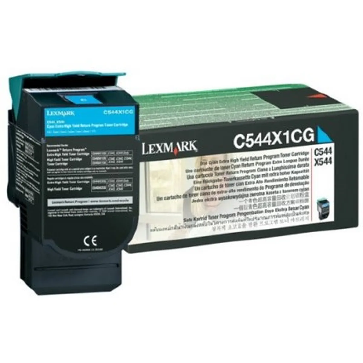 Lexmark C544/546, X544/546 Cartouche de toner cyan consignée à très haut rendement (4K) - Image 3
