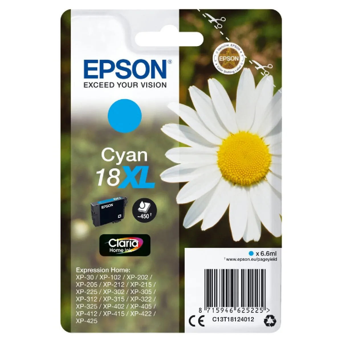 Epson C13T18124022 encre cyan