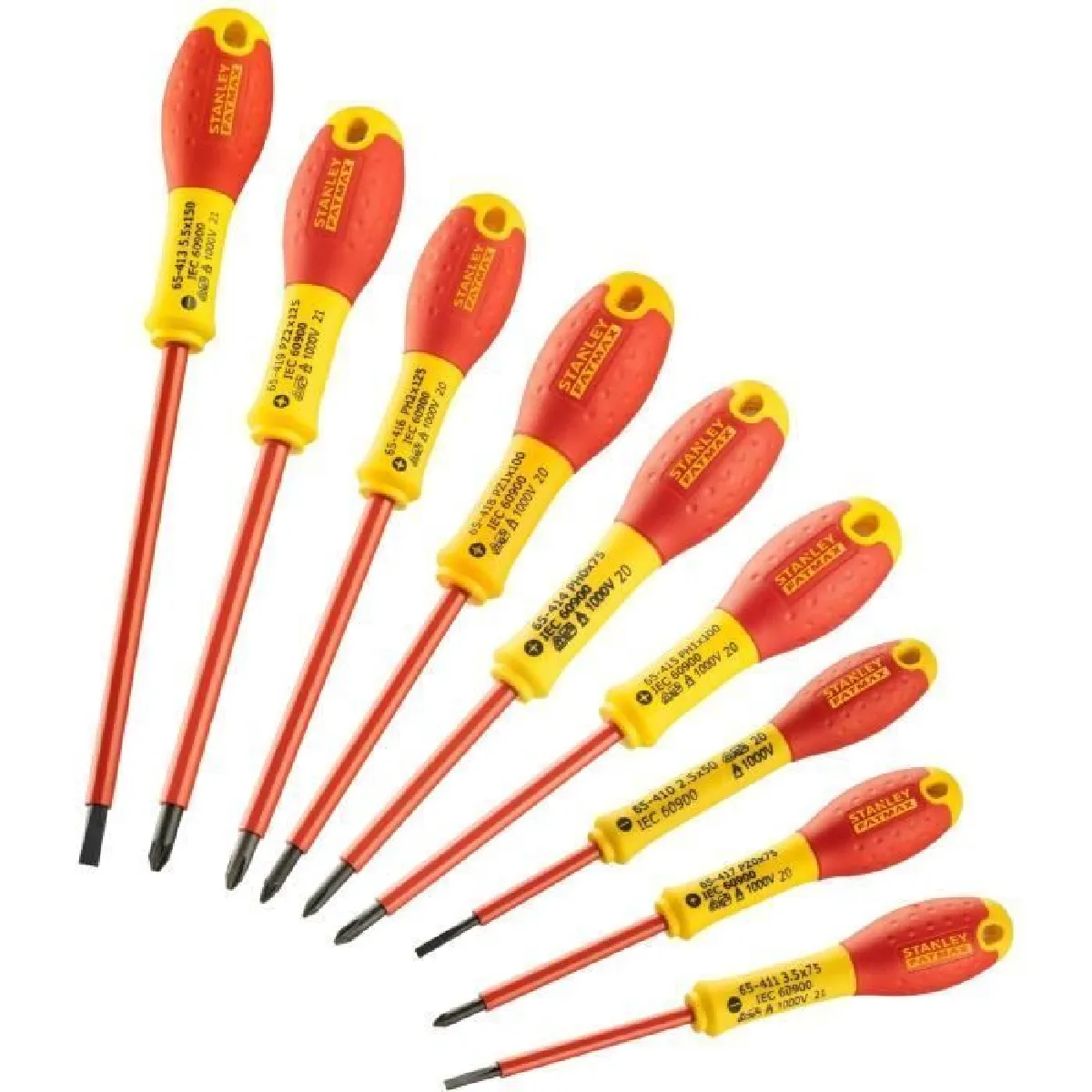 STANLEY Tournevis 10 pcs isolés