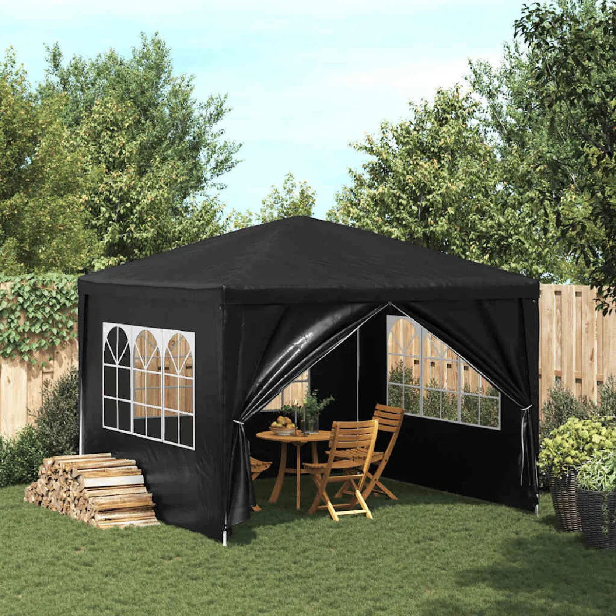 vidaXL Tente de Réception 3x3 Tonnelle Chapiteau Jardin Pavillon 45098