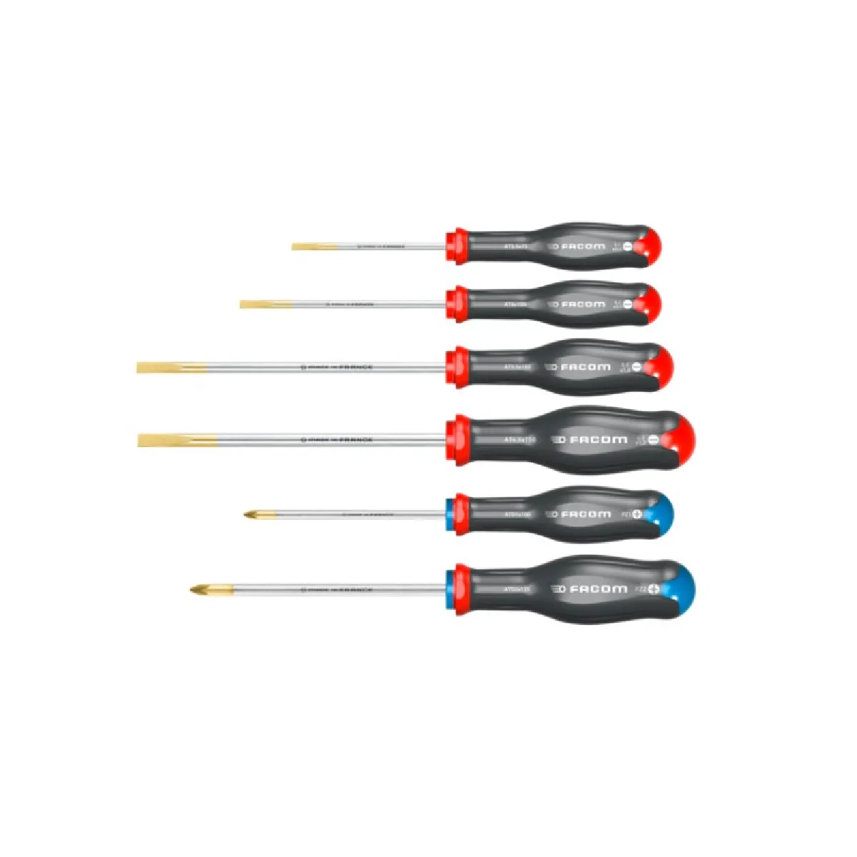 6 tournevis protwist Fente Pozidriv bi matière ATD.J6 FACOM - vue 3