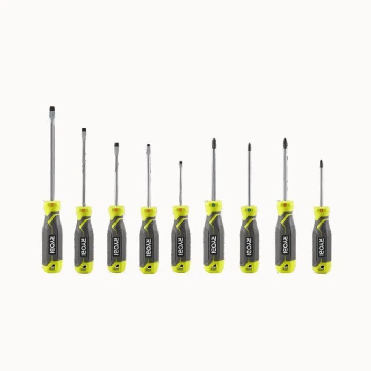 RYOBI Jeu de tournevis magnétiques 9 pcs