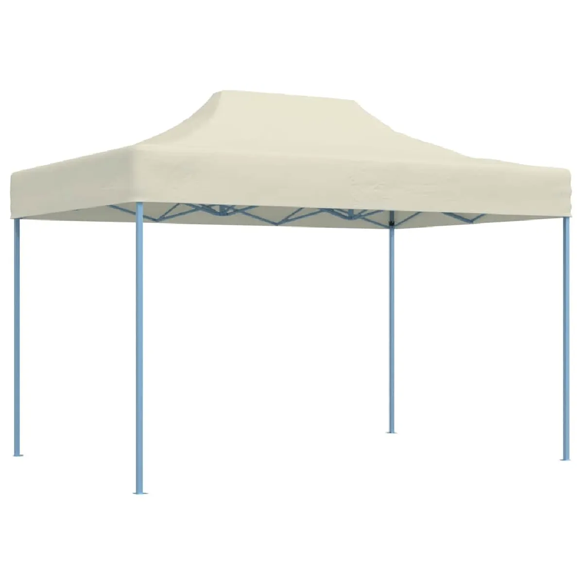 vidaXL Tente de réception pliable professionnelle 3x4 Acier Crème - vue 2