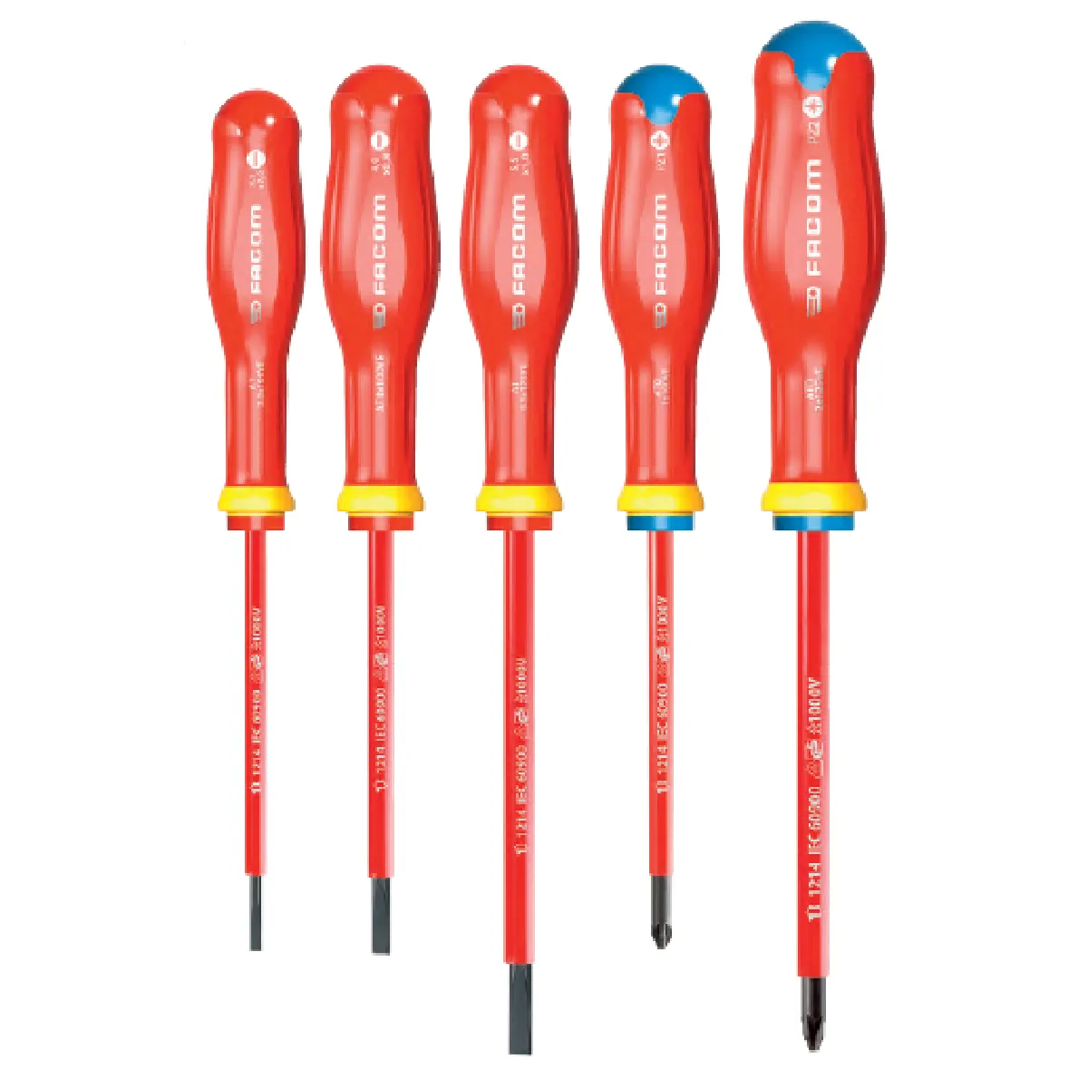 FACOM Jeu 5 Tournevis Protwist Isolés - vue 1