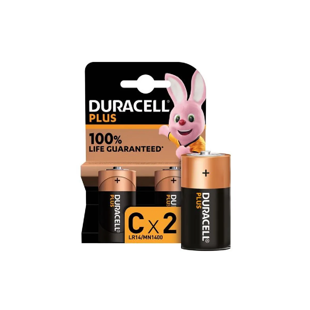Pack de 2 Piles Alcalines Duracell Plus 1.5V LR14 – Usage Unique - vue 4