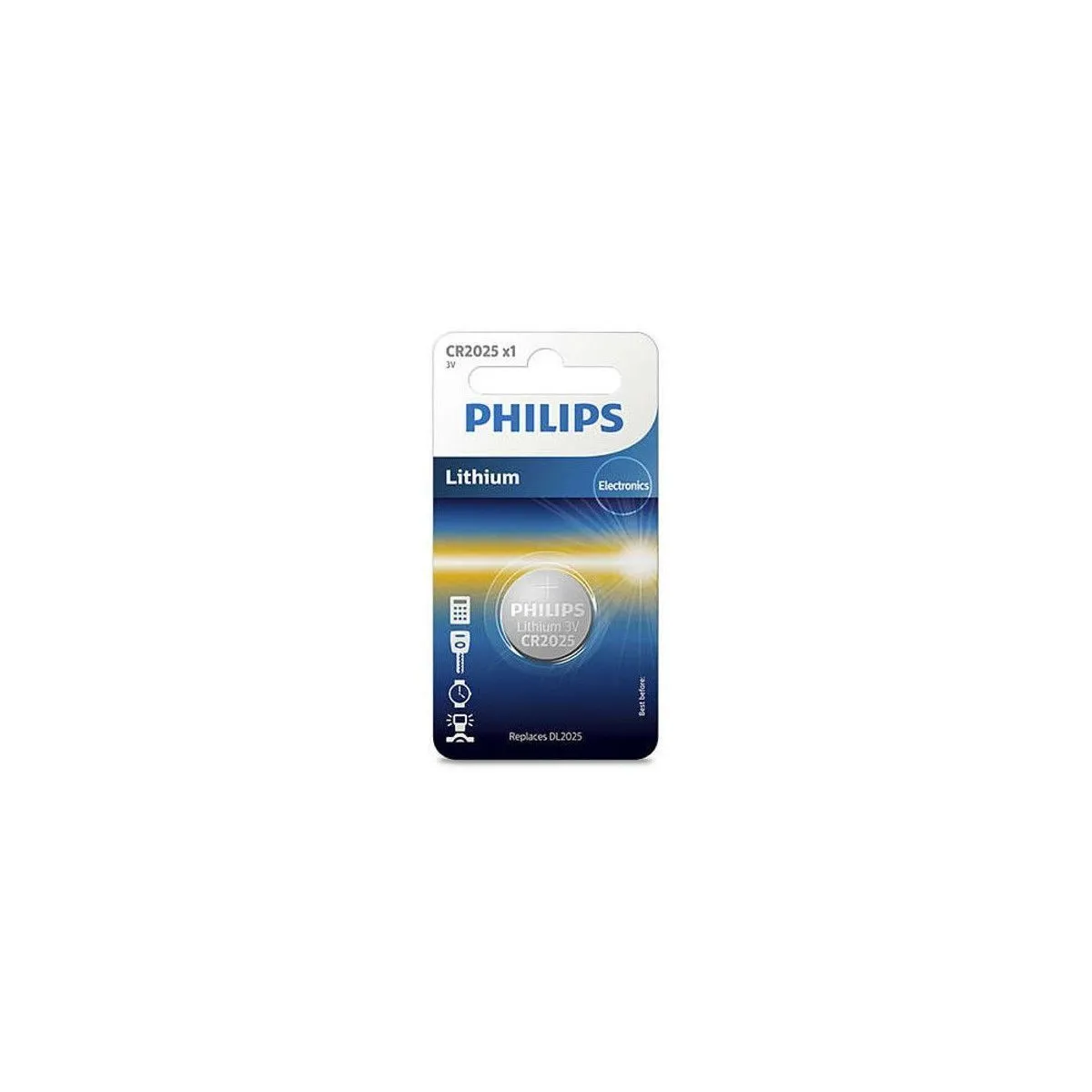 Philips Pile Bouton Lithium Cr2025