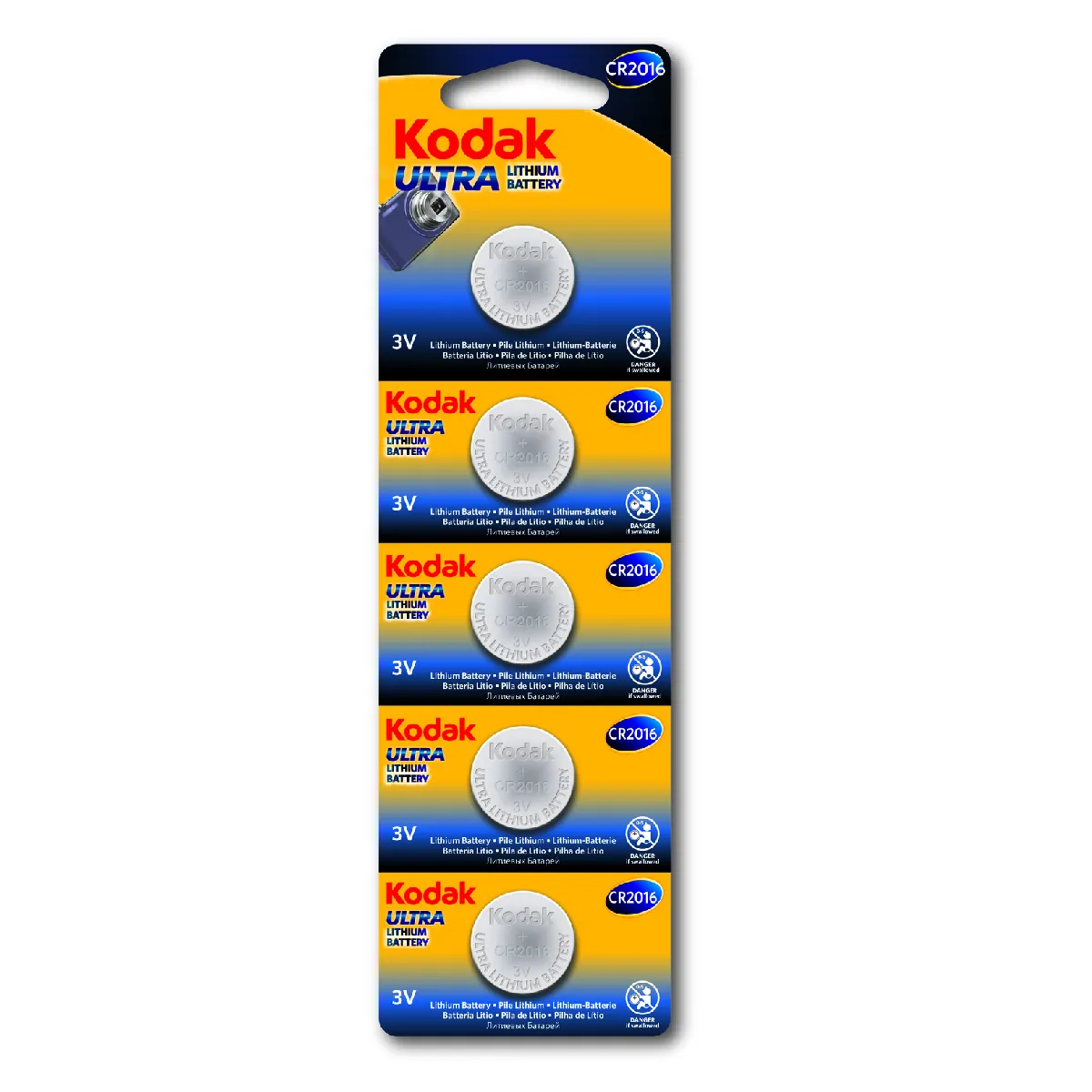 KODAK Ultra Lithium CR2016 Pack 5