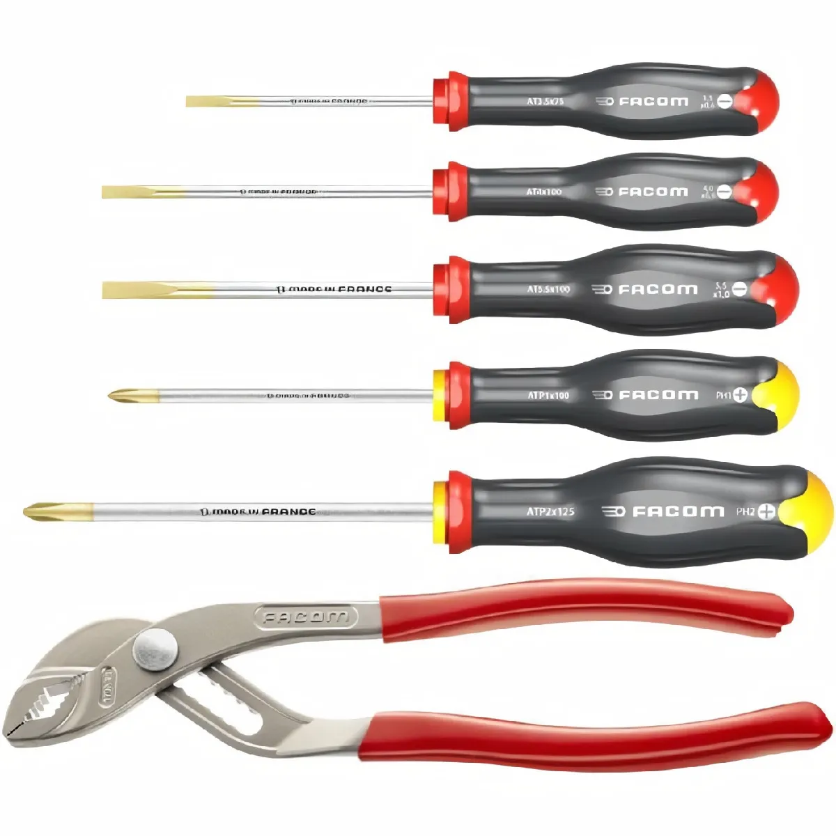 Facom Coffret 5 tournevis + 1 pince multiprise