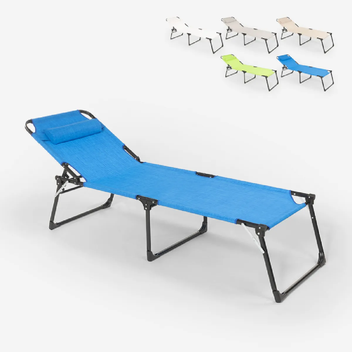 Beach and garden design Chaise longue Mauritius - Bleu Beach and garden design Chaise longue Mauritius - Bleu