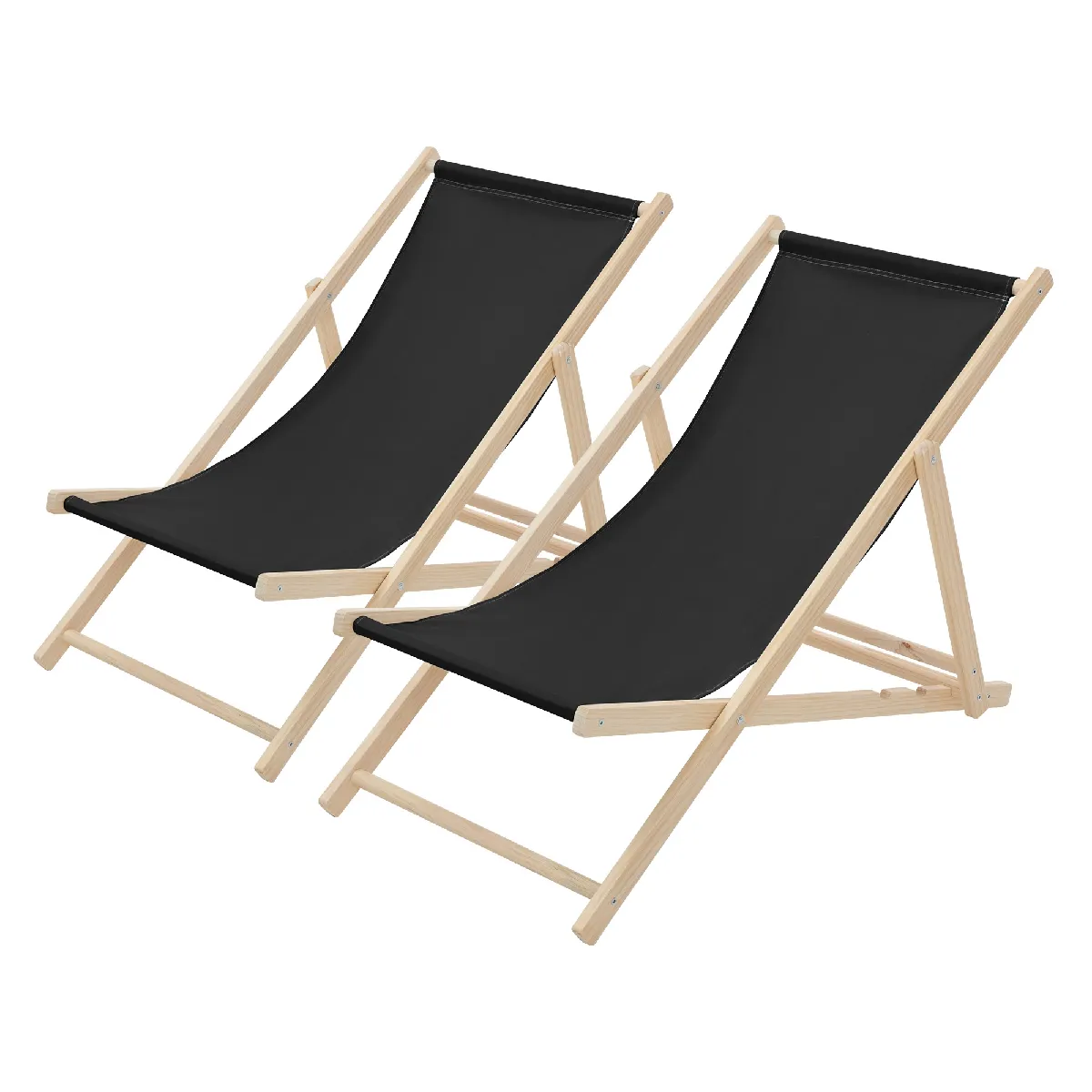 Ecd germany Lot de 2 chaises longues - vue 2