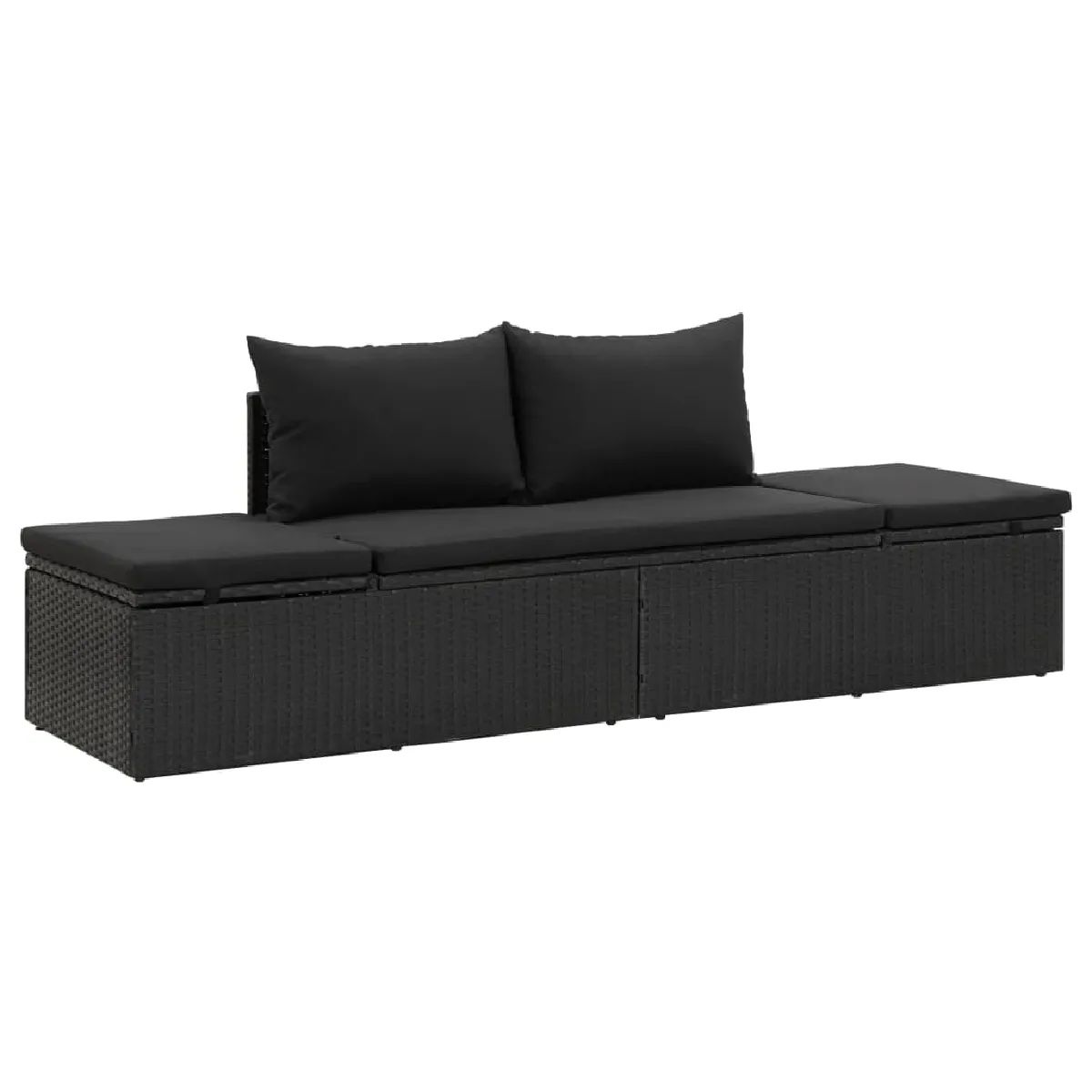 Helloshop26 Chaise longue résine tressée - vue 5