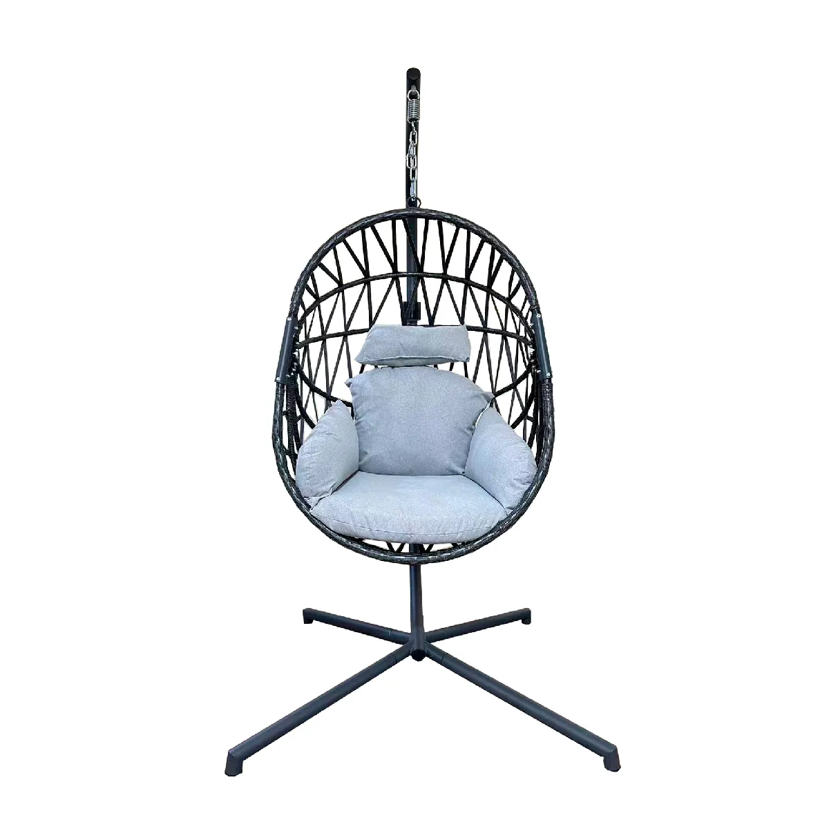 Mobili Rebecca Fauteuil Suspendu Bascule - Gris Mobili Rebecca Fauteuil Suspendu Bascule - Gris