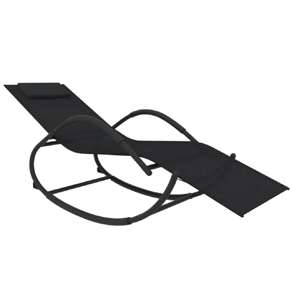 Helloshop26 Lot de 2 chaises longues à bascule